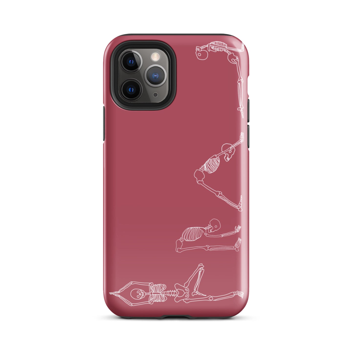 Yoga Skeletons Tough Case for iPhone® in Hippie Pink