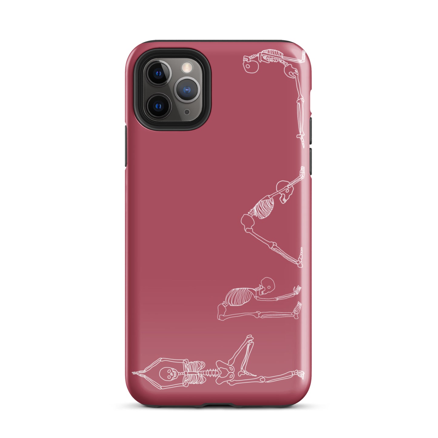 Yoga Skeletons Tough Case for iPhone® in Hippie Pink
