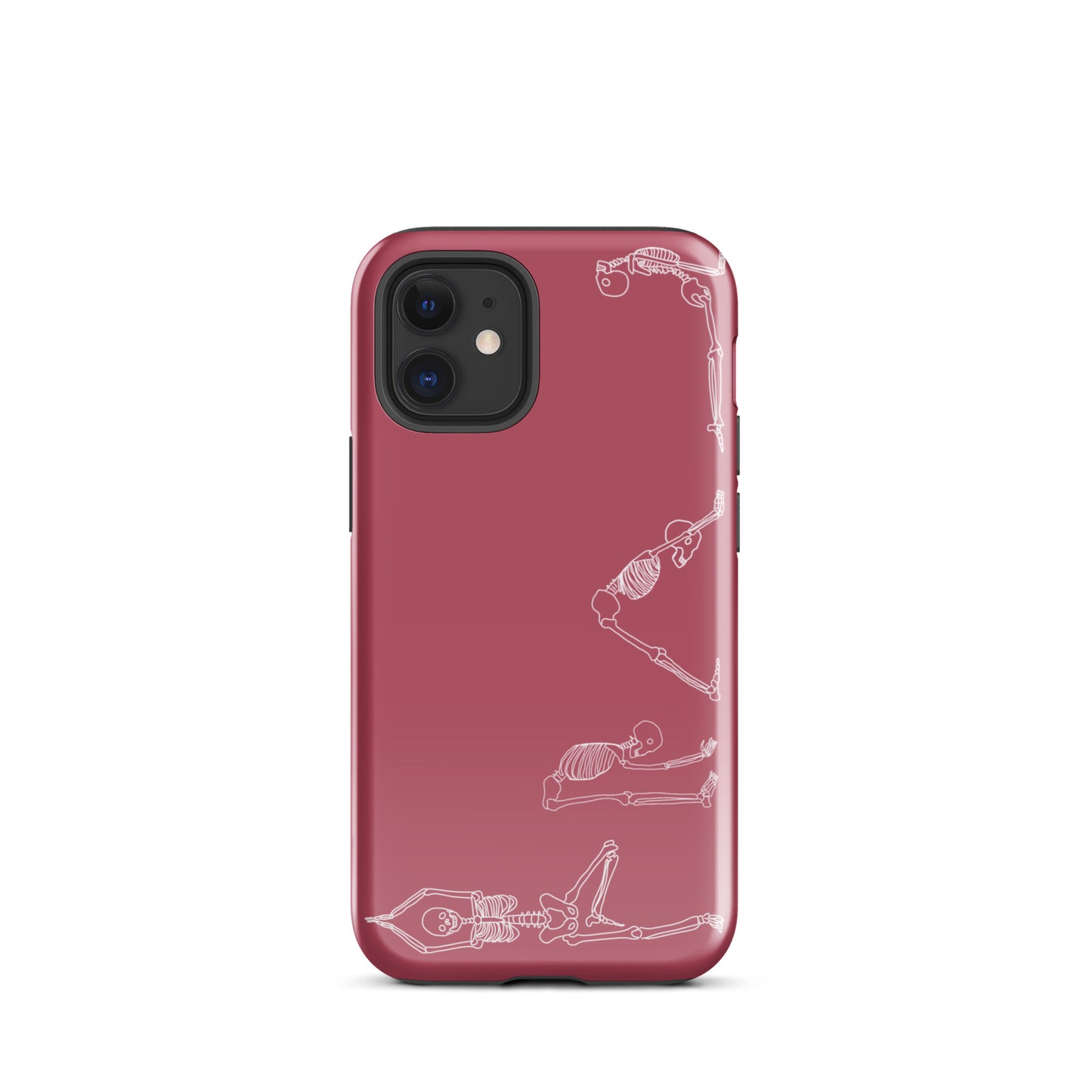 Yoga Skeletons Tough Case for iPhone® in Hippie Pink