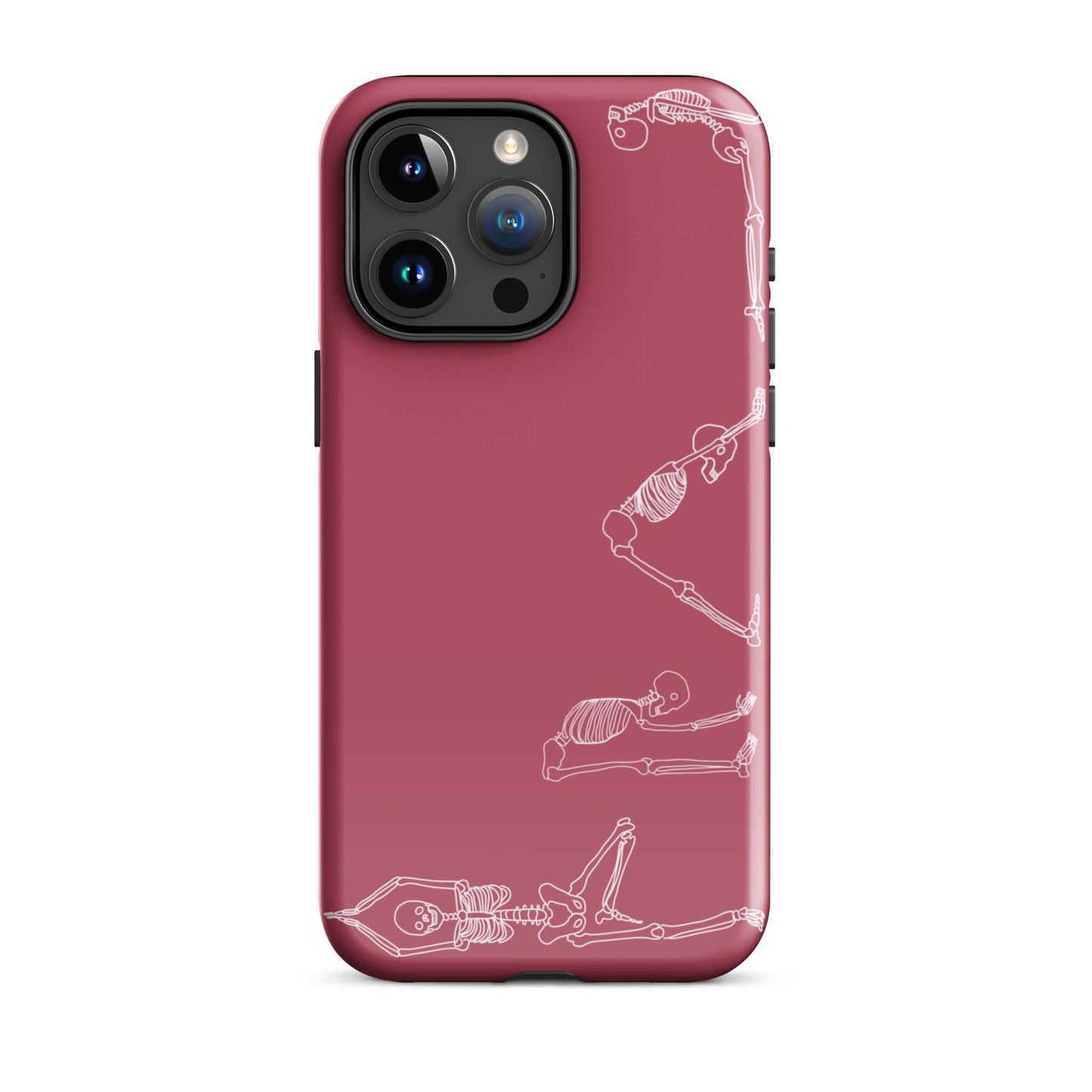 Yoga Skeletons Tough Case for iPhone® in Hippie Pink