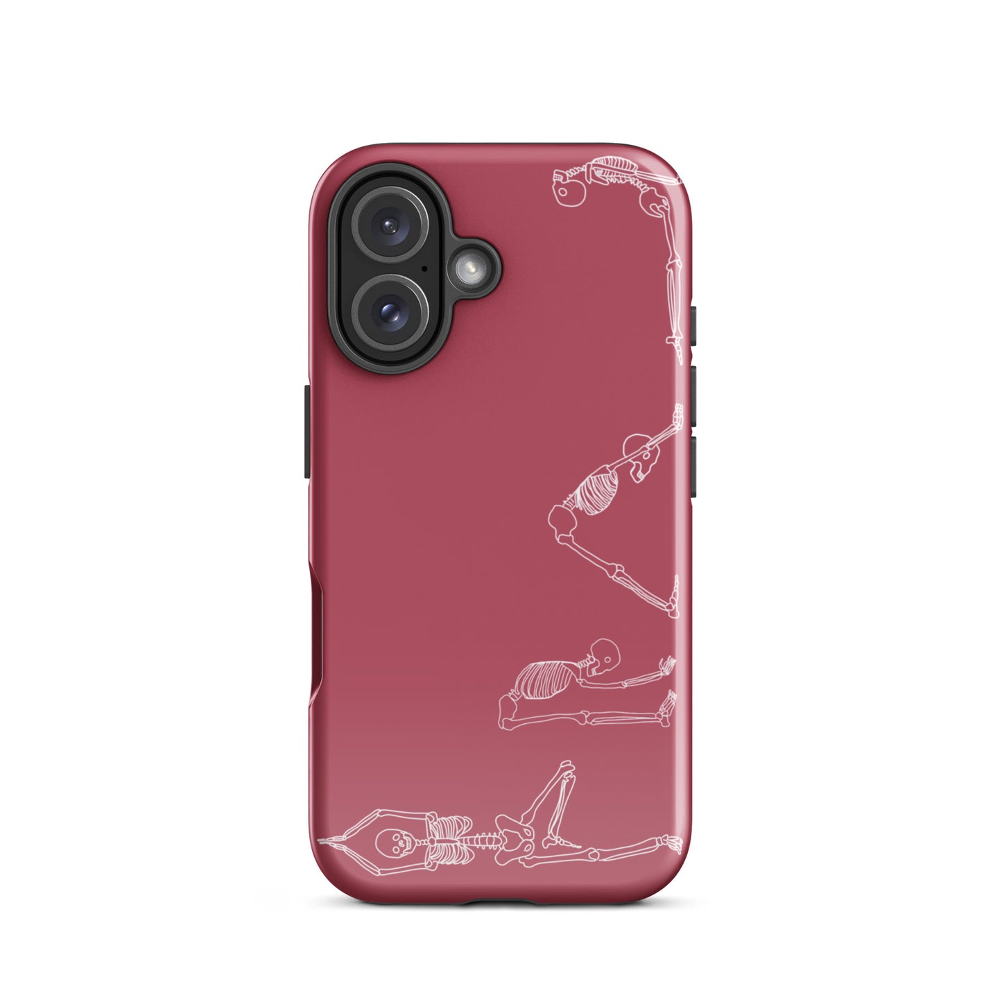 Yoga Skeletons Tough Case for iPhone® in Hippie Pink