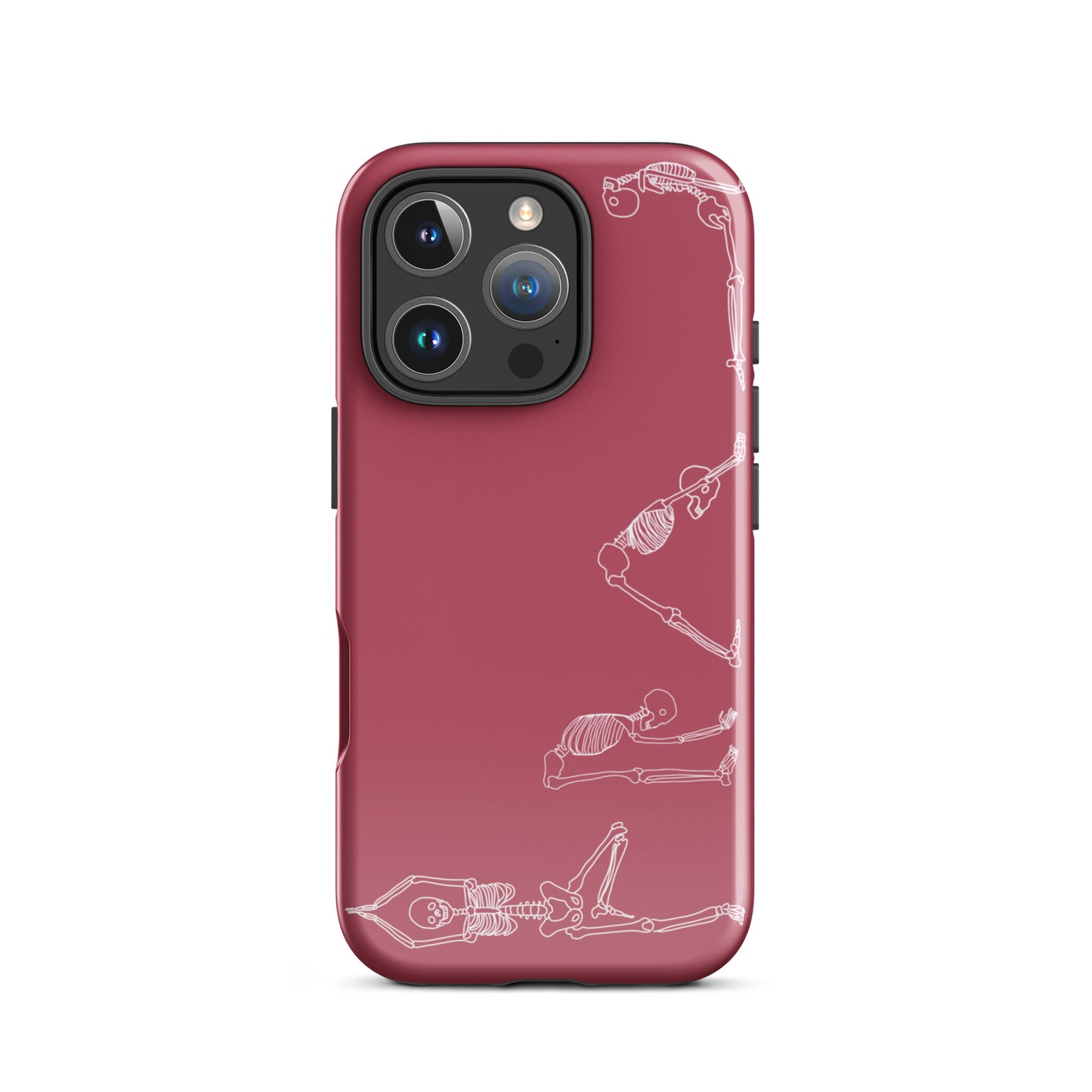 Yoga Skeletons Tough Case for iPhone® in Hippie Pink