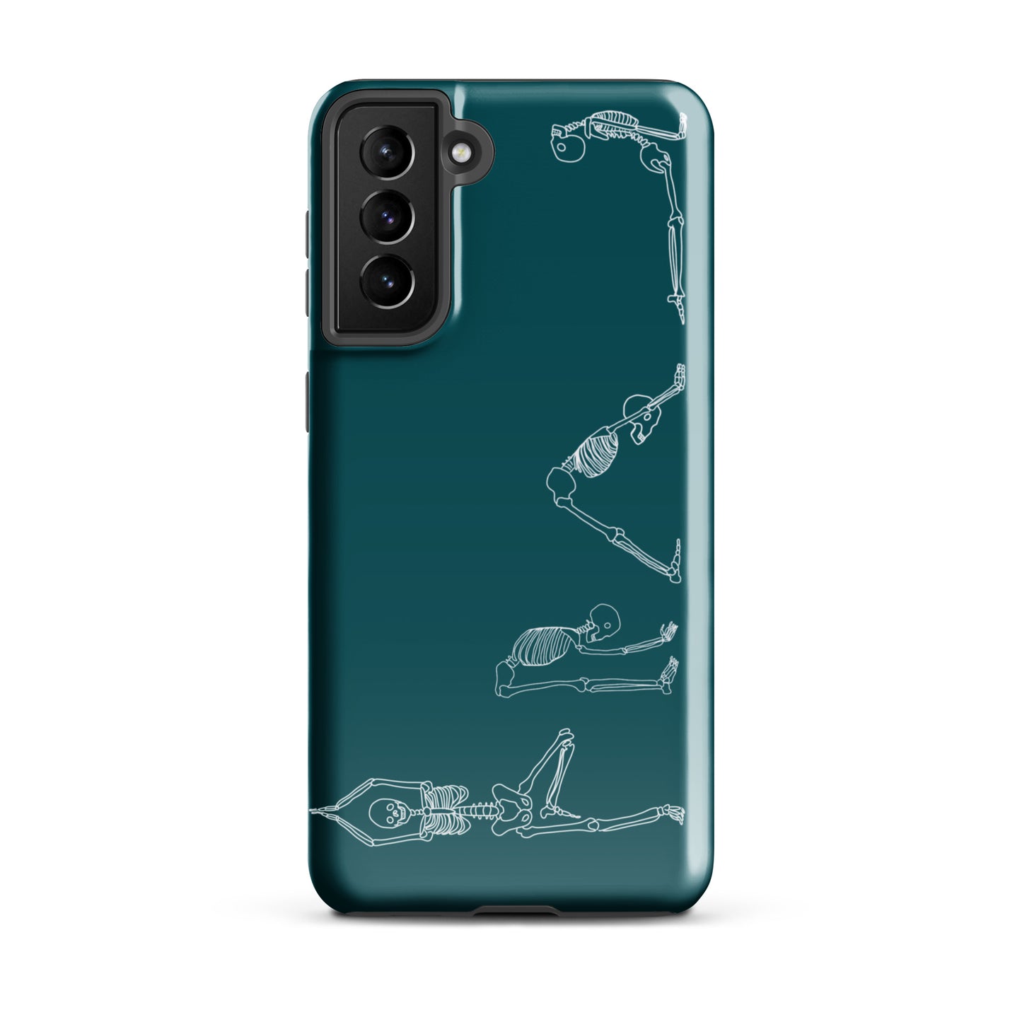 Yoga Skeletons Tough case for Samsung® in Sherpa Blue