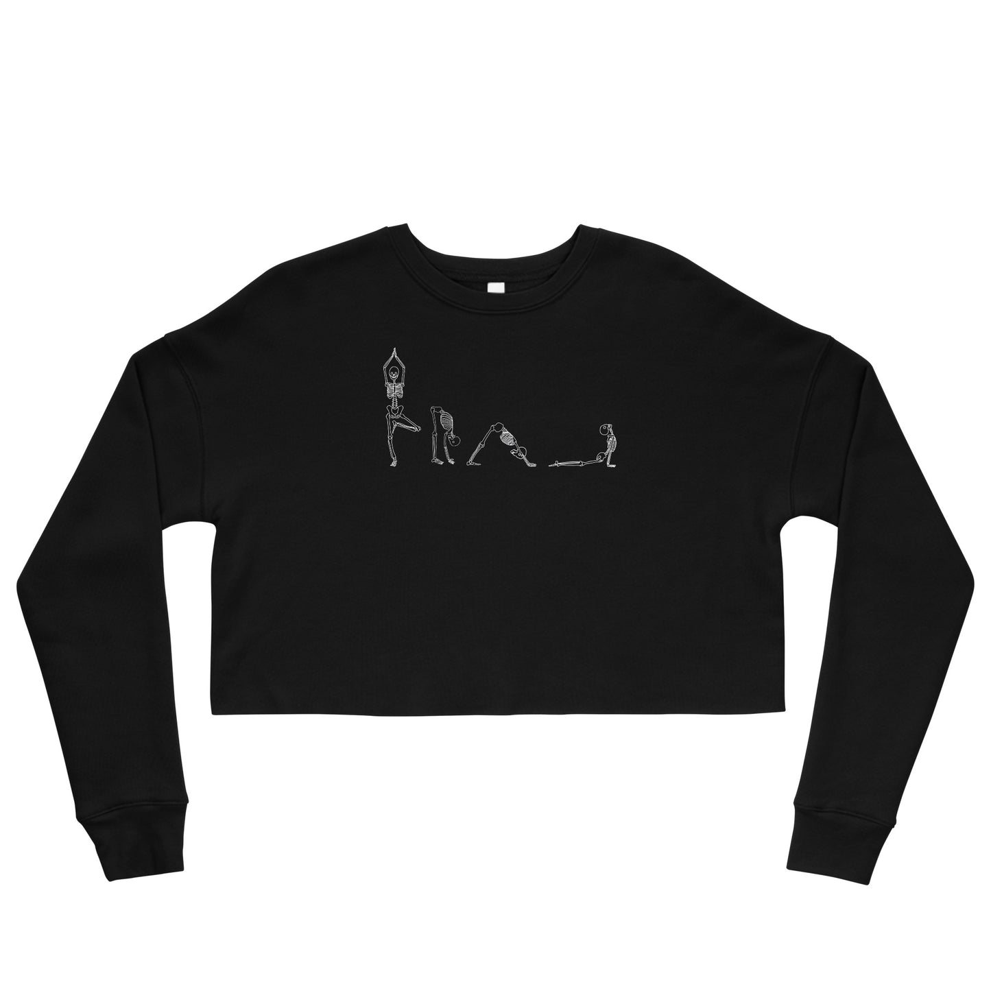 Yoga Skeletons Crop Sweatshirt