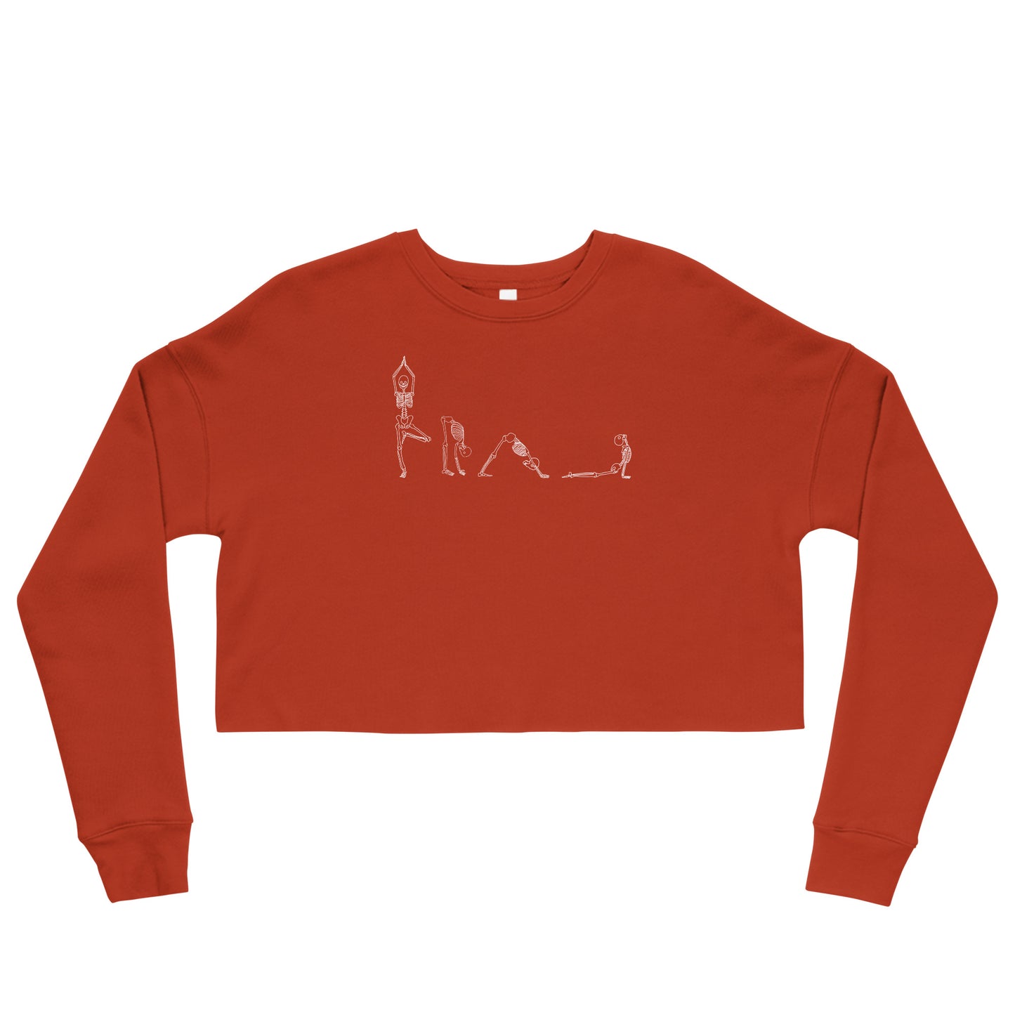 Yoga Skeletons Crop Sweatshirt