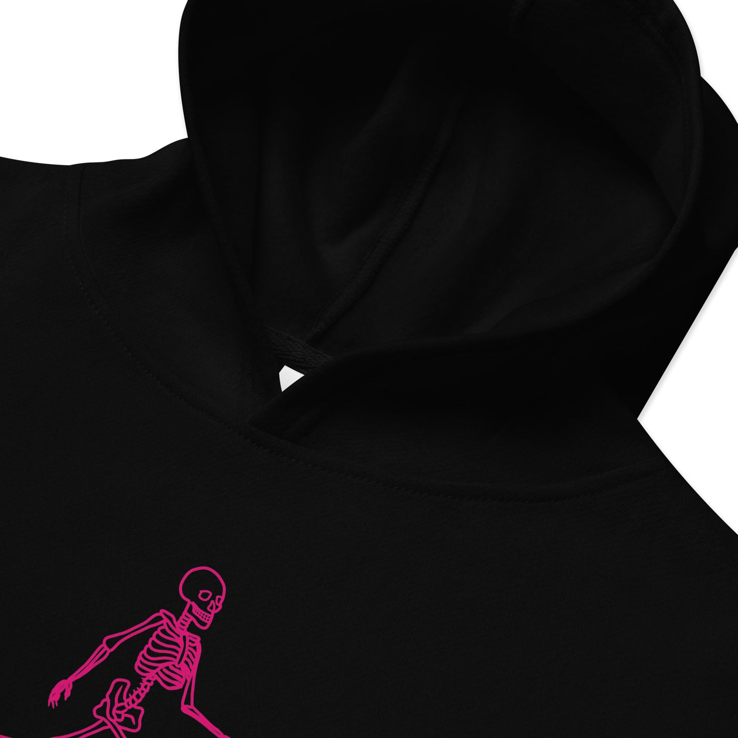 Skeleton Skater & Cat Kids fleece hoodie