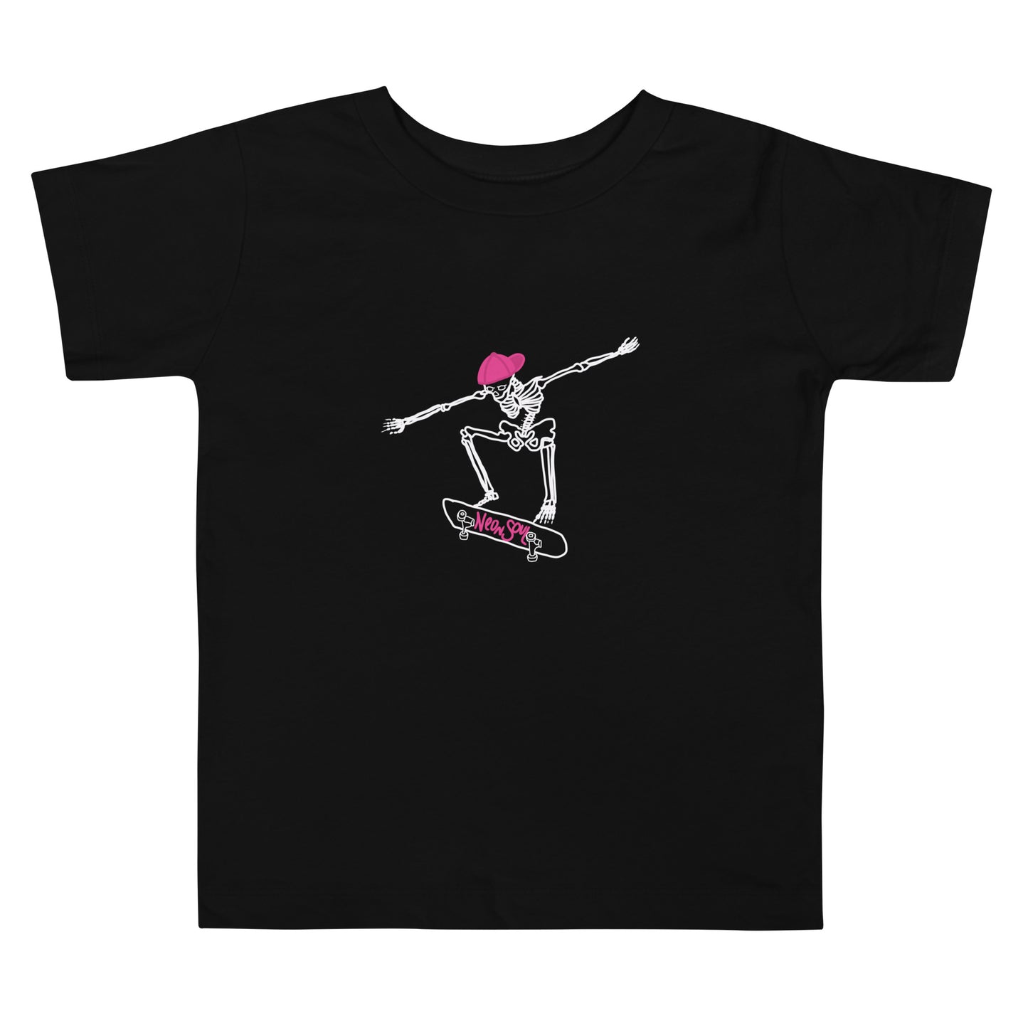 Skeleton Skater Toddler Short Sleeve Tee