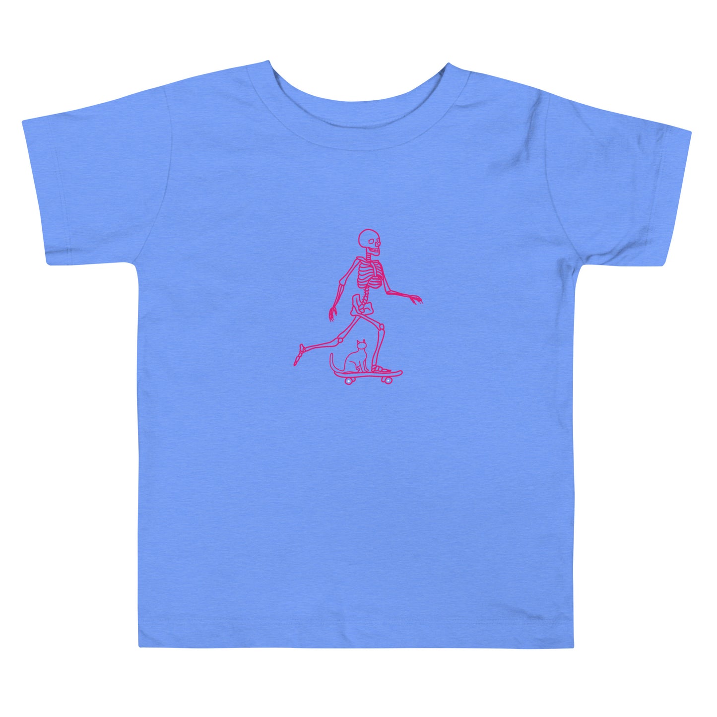 Skeleton Skater & Cat Toddler Short Sleeve Tee