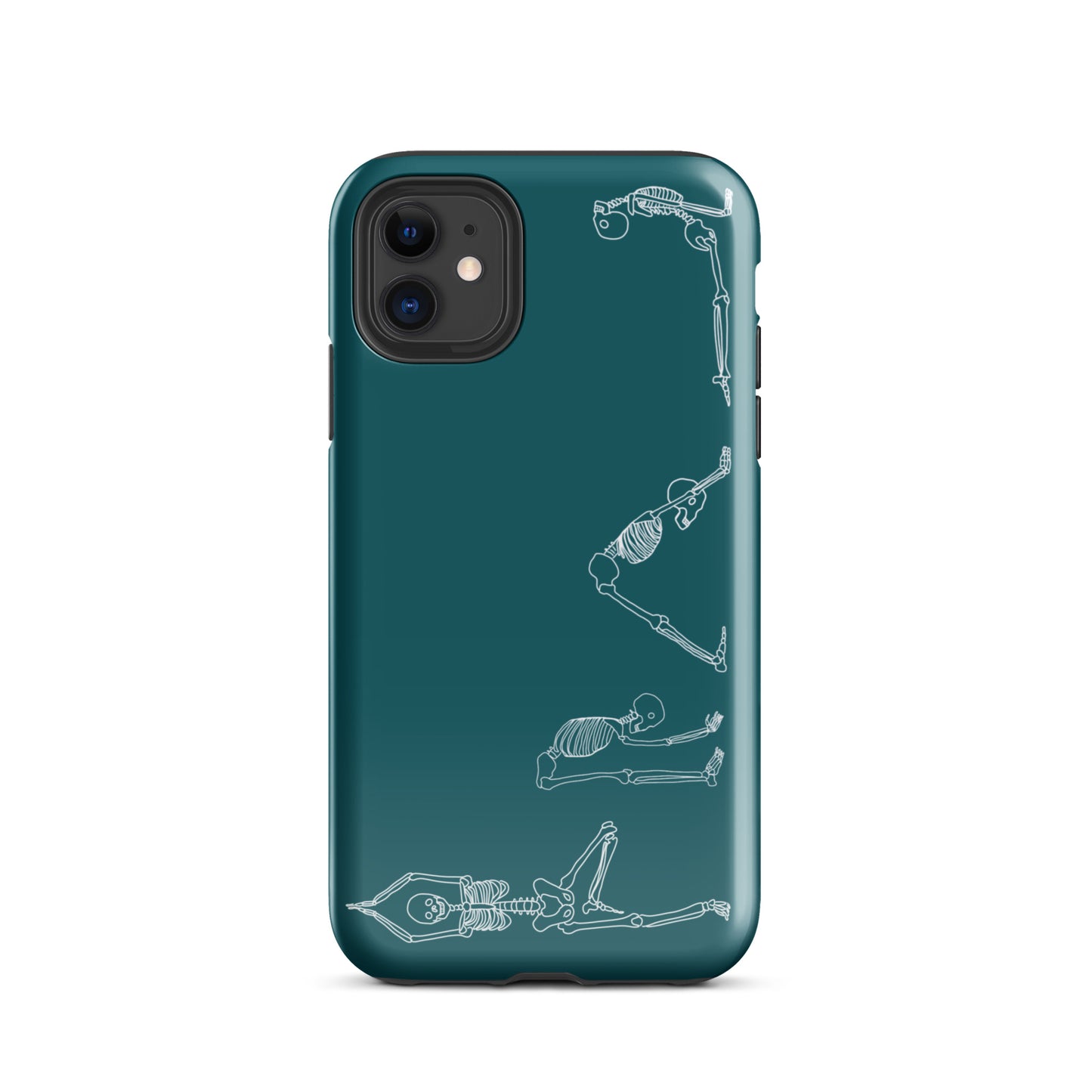 Yoga Skeletons Tough Case for iPhone® in Sherpa Blue