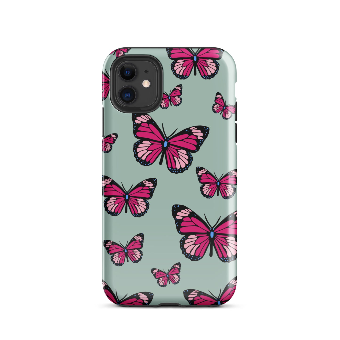 Butterflies Tough Case for iPhone® in Opal Green