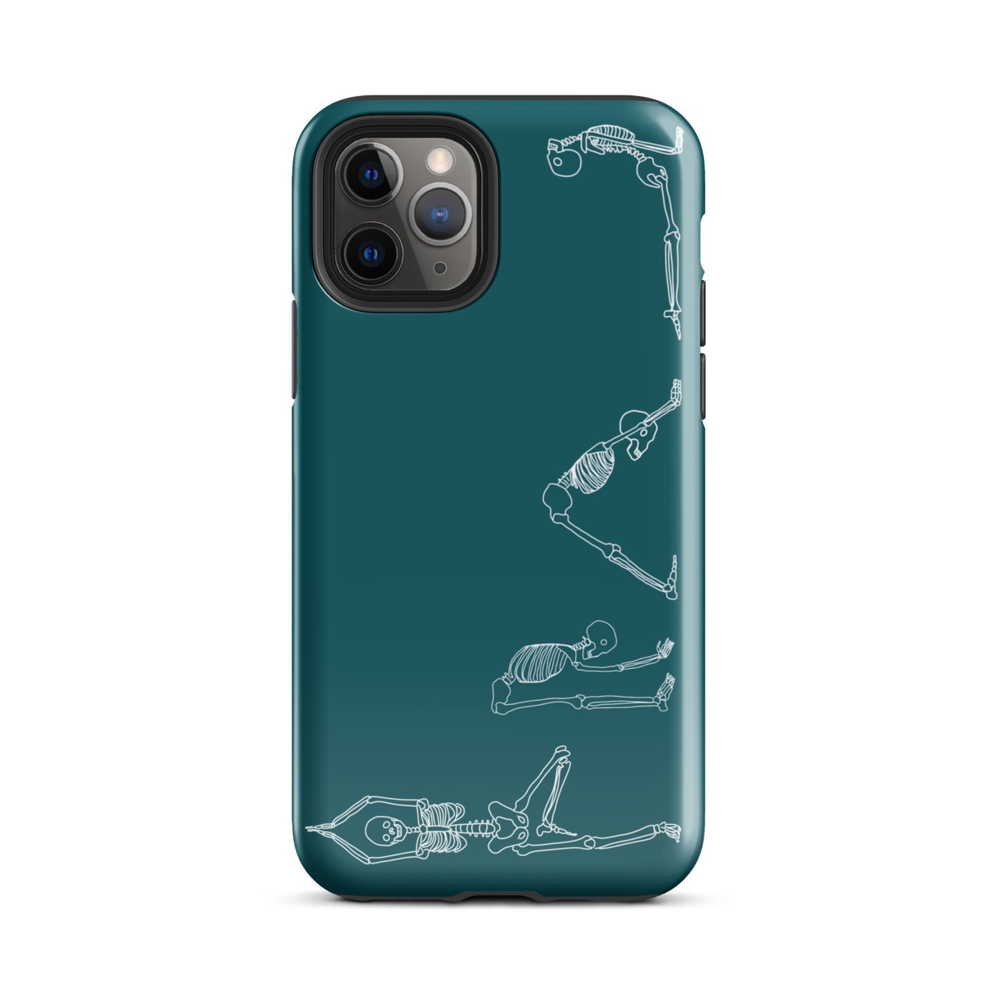 Yoga Skeletons Tough Case for iPhone® in Sherpa Blue