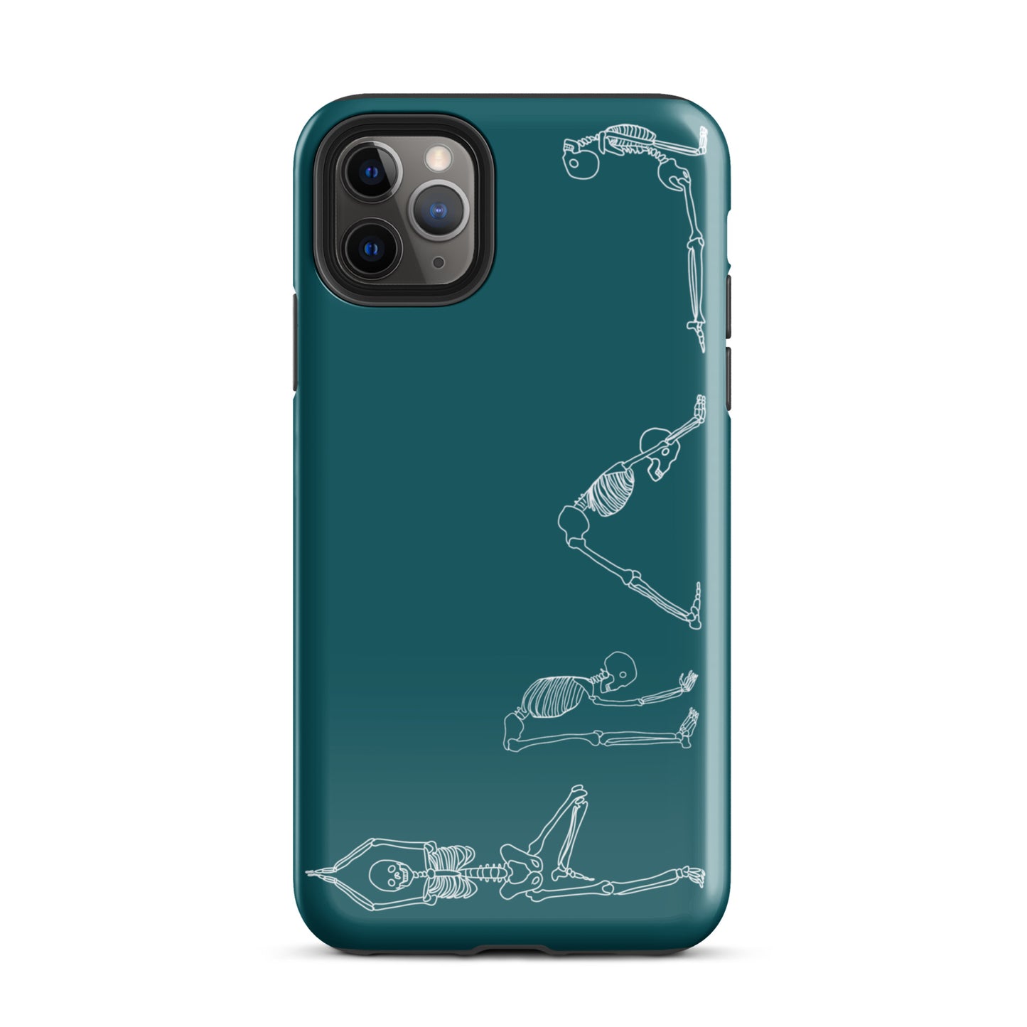 Yoga Skeletons Tough Case for iPhone® in Sherpa Blue