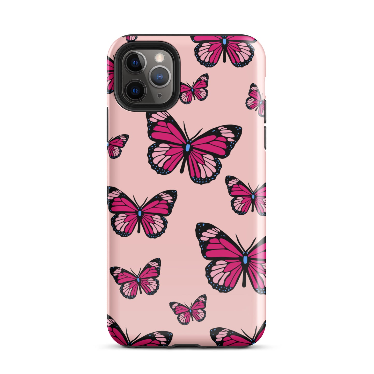 Butterflies Tough Case for iPhone® in Cosmos Pink