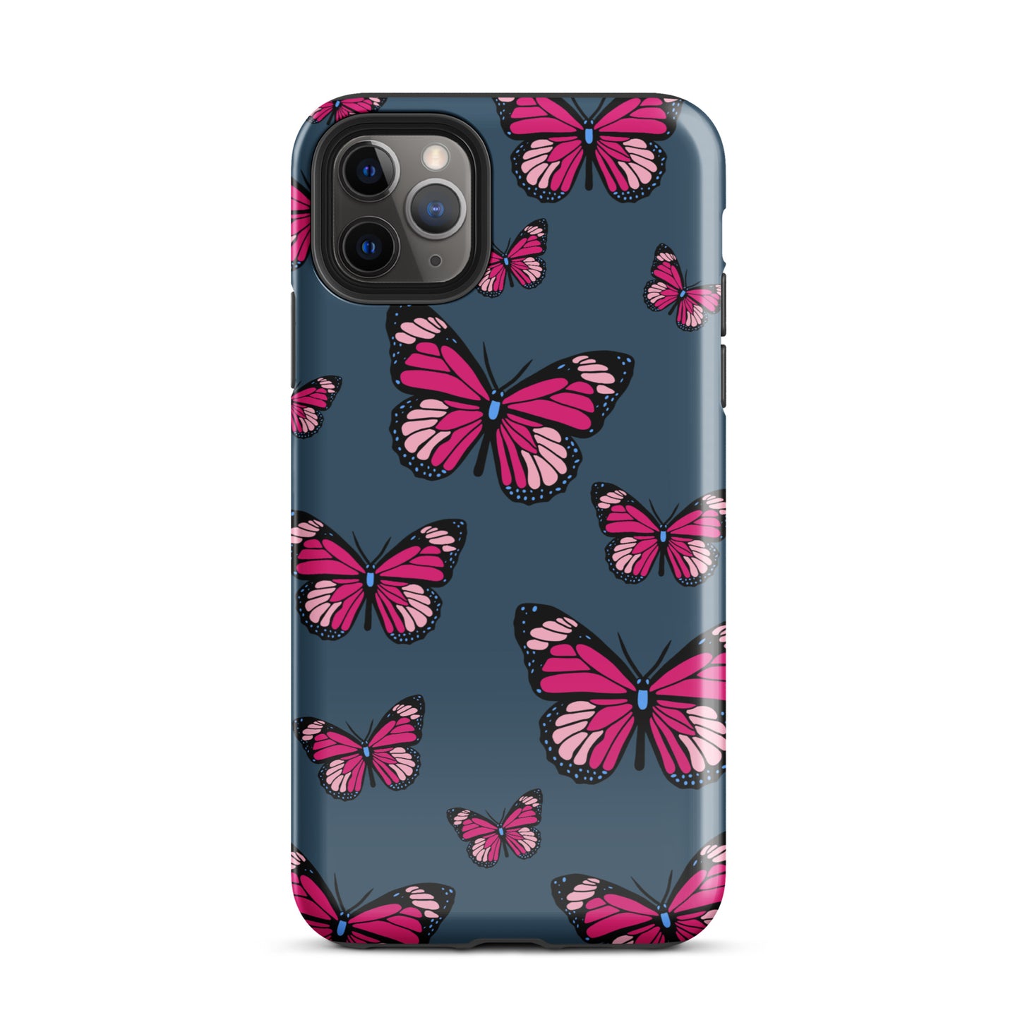 Butterflies Tough Case for iPhone® in Arapawa Blue