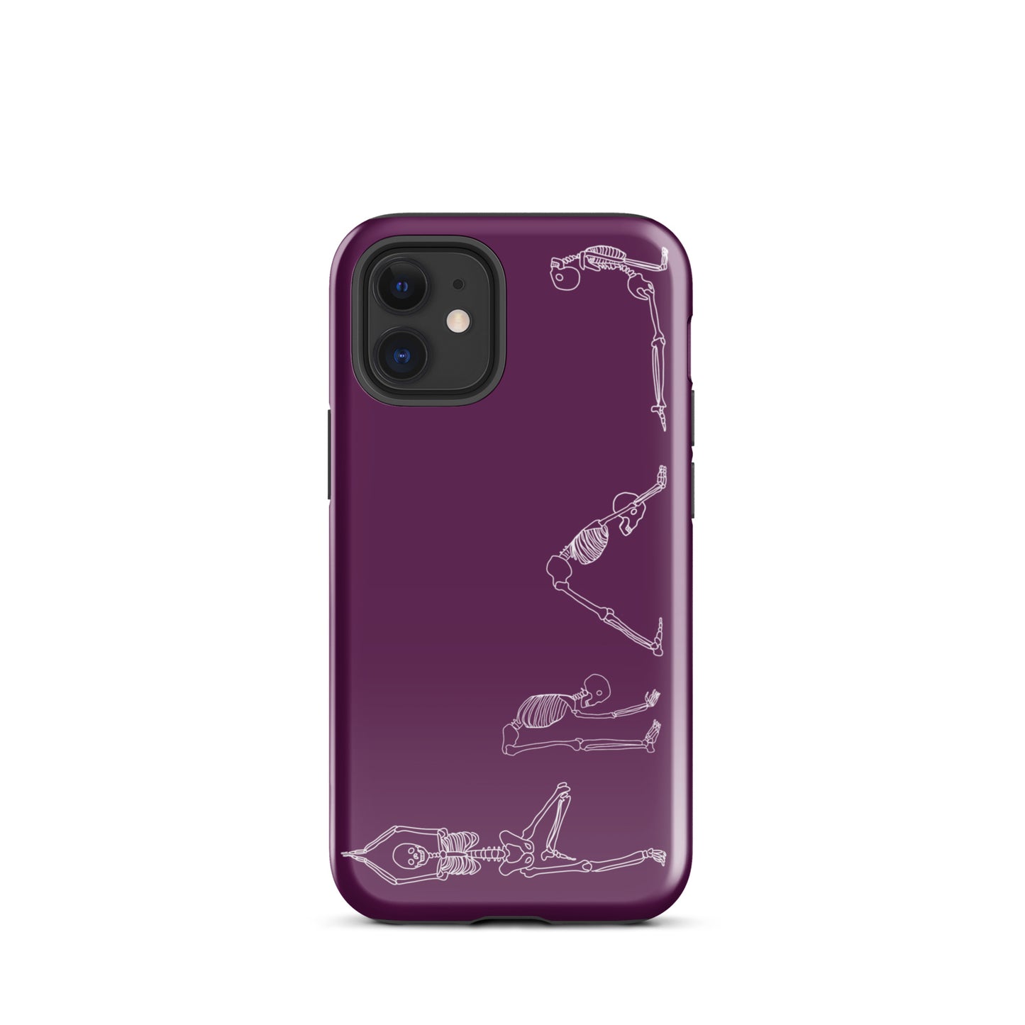 Yoga Skeletons Tough Case for iPhone® in Tyrian Purple