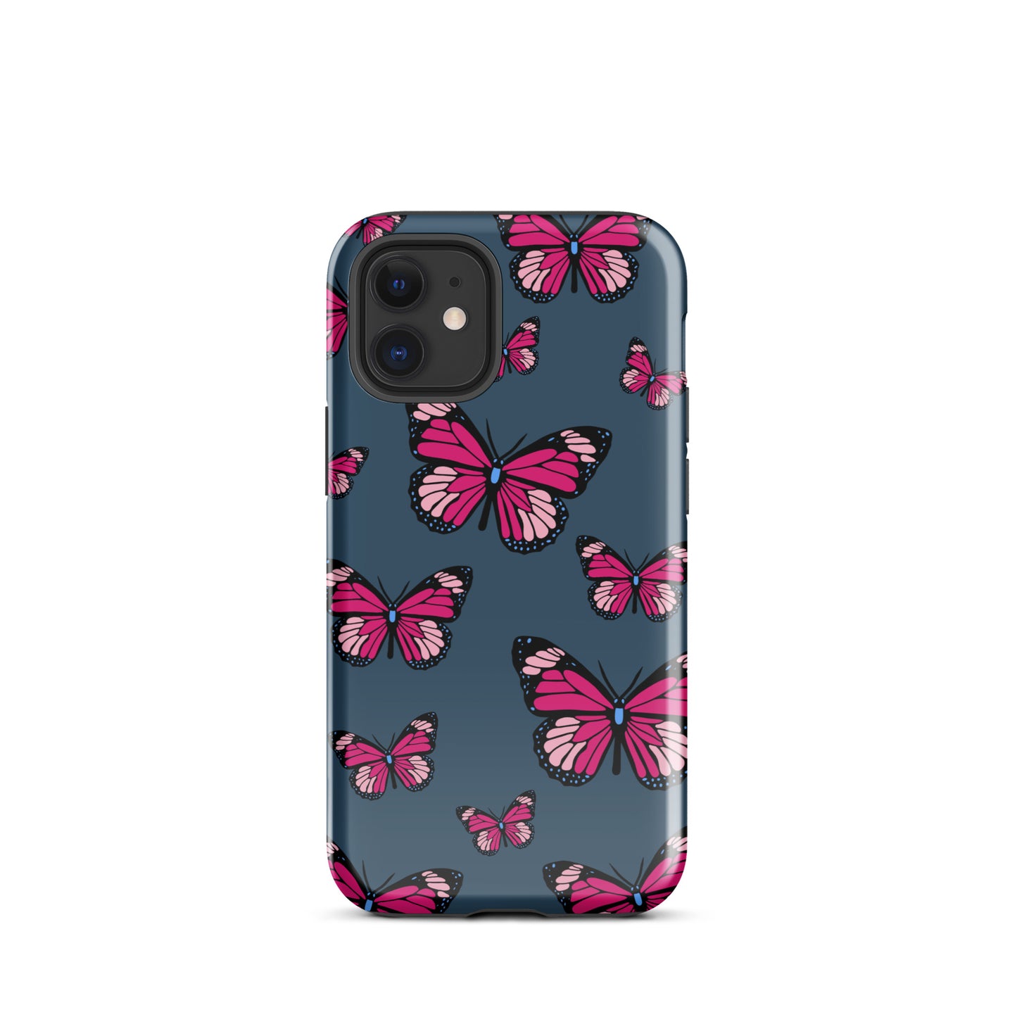 Butterflies Tough Case for iPhone® in Arapawa Blue