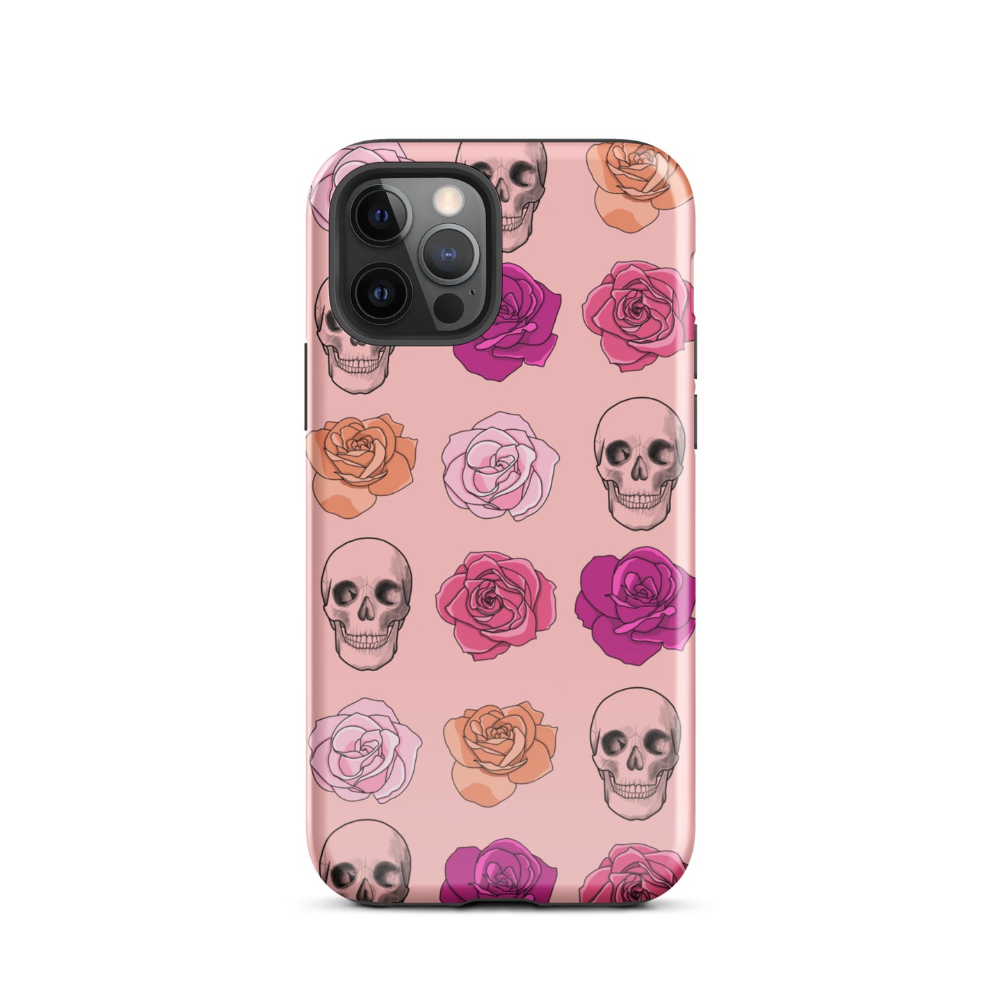 Skulls & Roses Tough Case for iPhone® in Pink