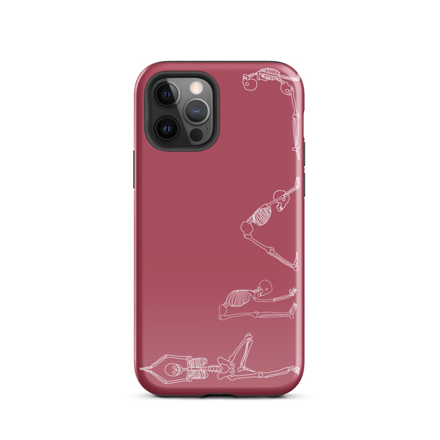 Yoga Skeletons Tough Case for iPhone® in Hippie Pink