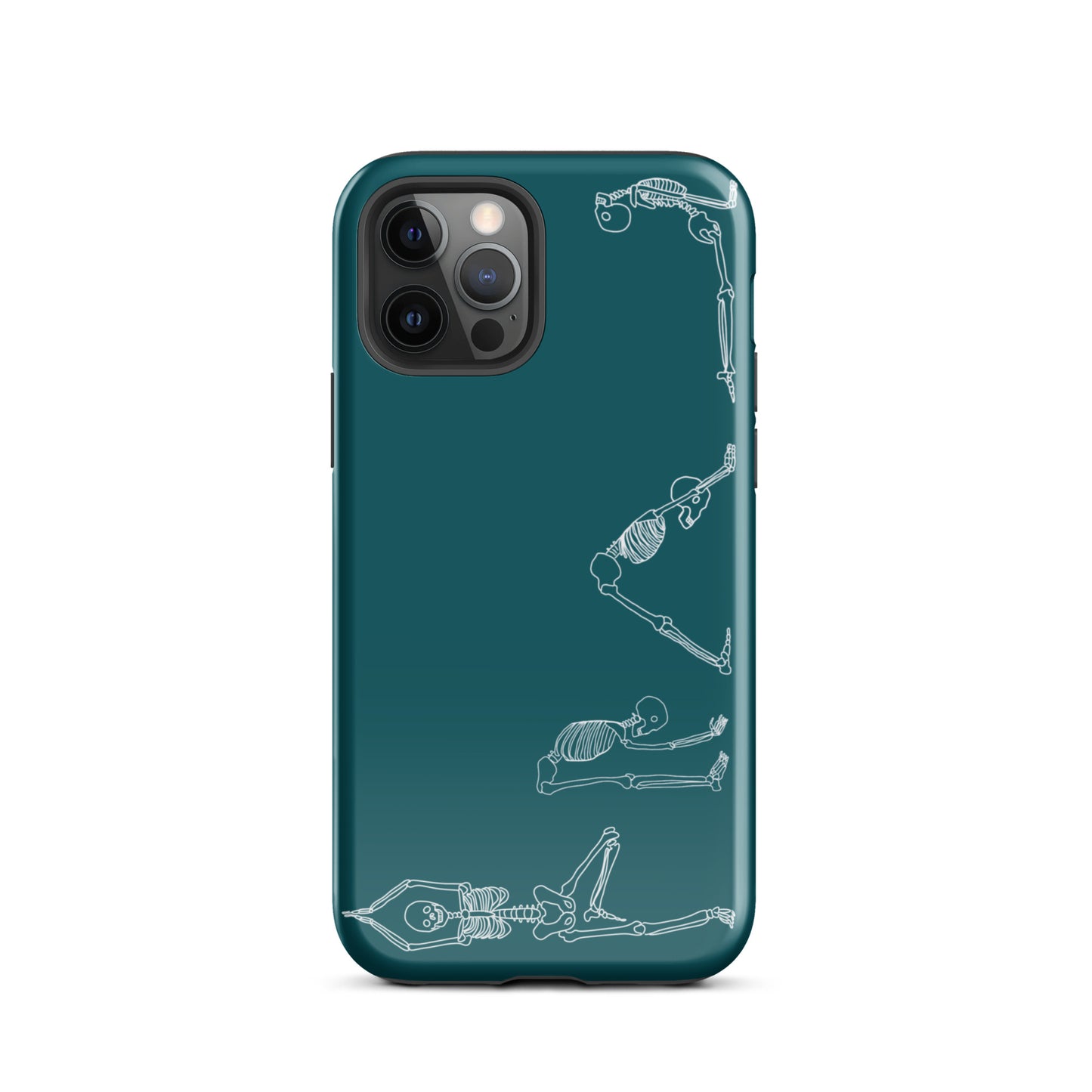 Yoga Skeletons Tough Case for iPhone® in Sherpa Blue