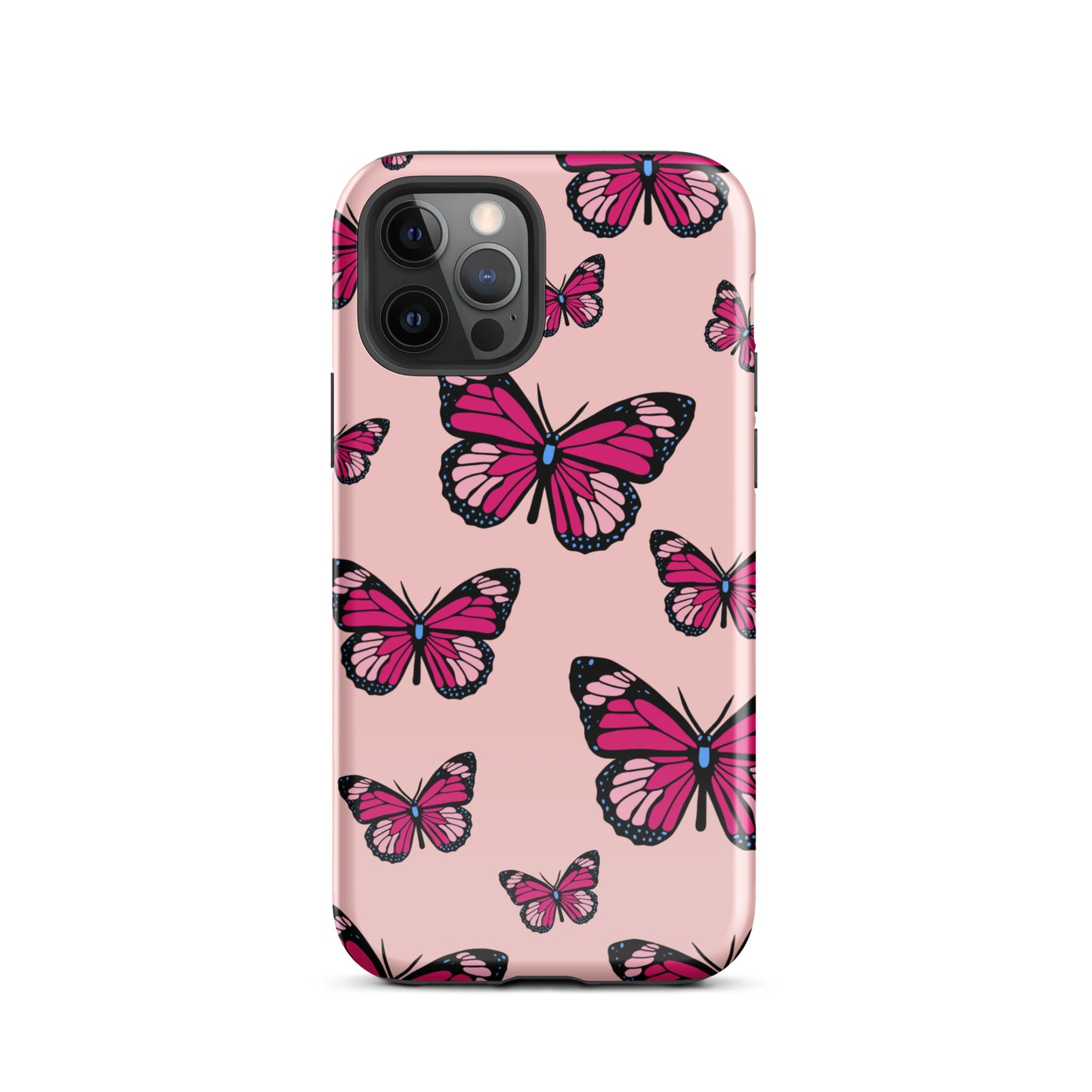 Butterflies Tough Case for iPhone® in Cosmos Pink