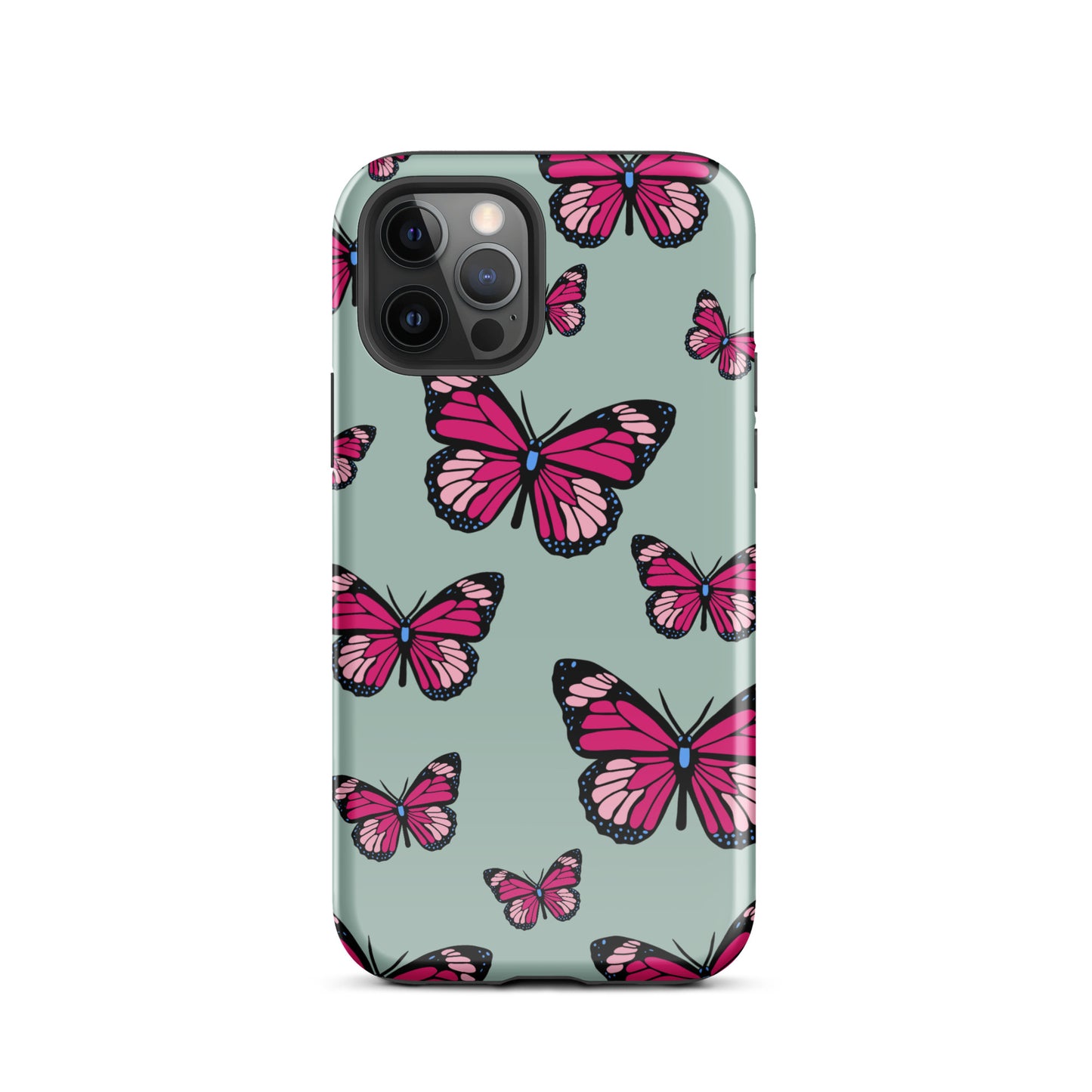 Butterflies Tough Case for iPhone® in Opal Green