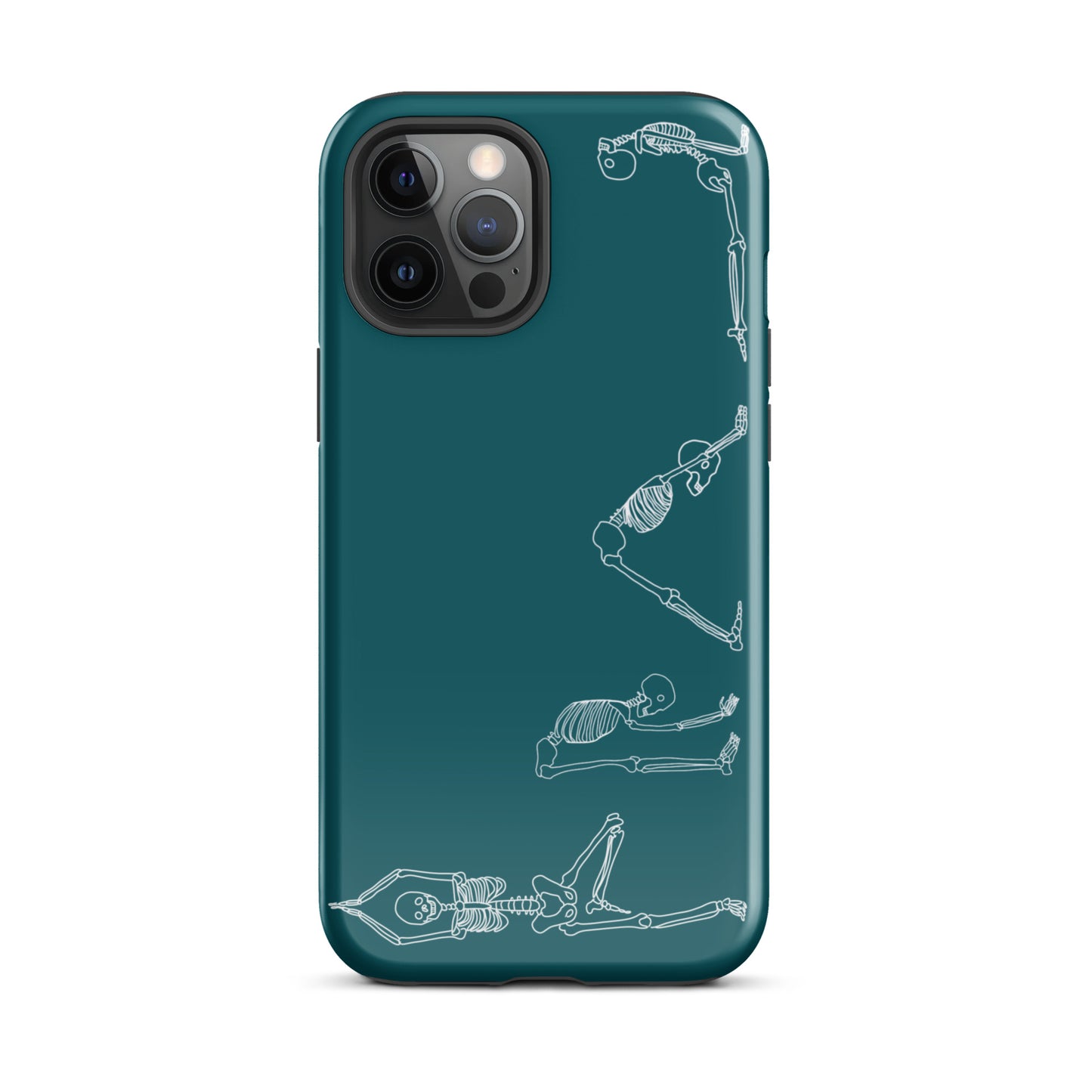 Yoga Skeletons Tough Case for iPhone® in Sherpa Blue