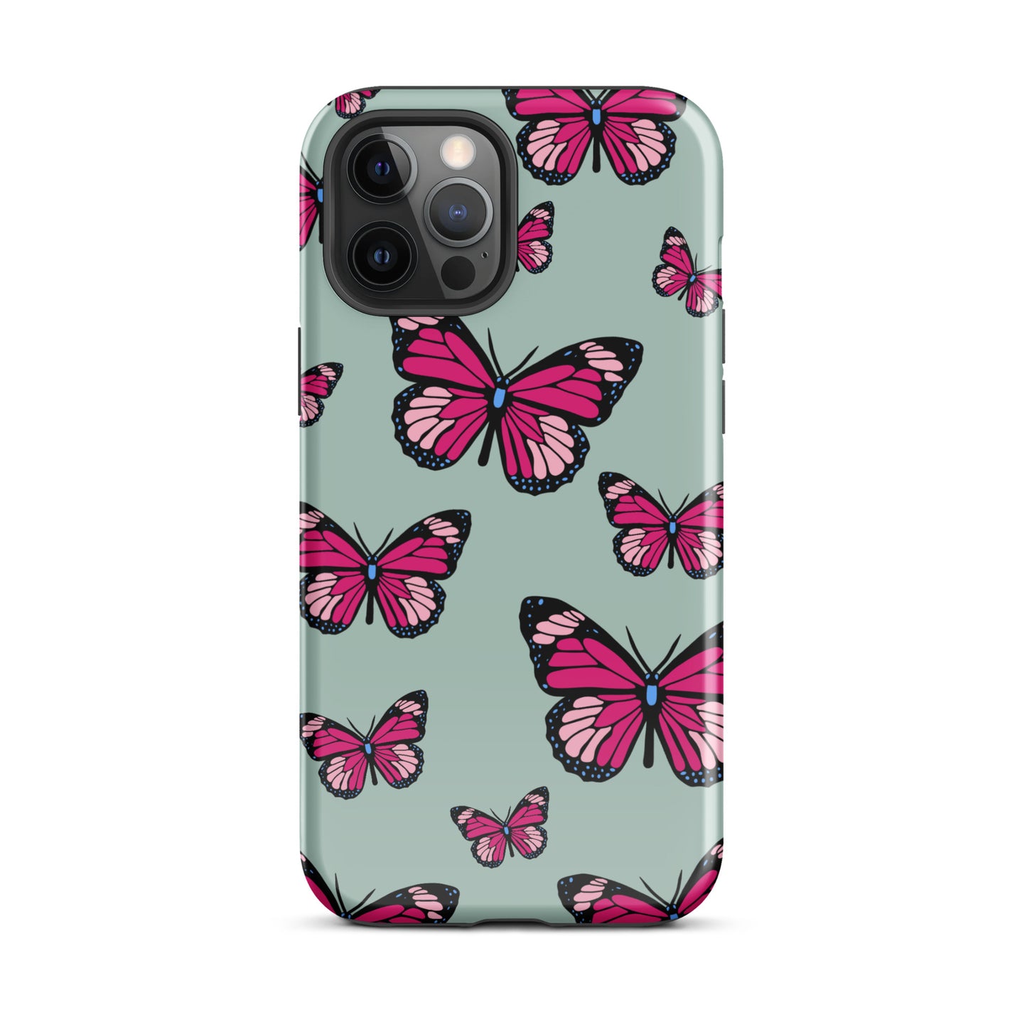 Butterflies Tough Case for iPhone® in Opal Green