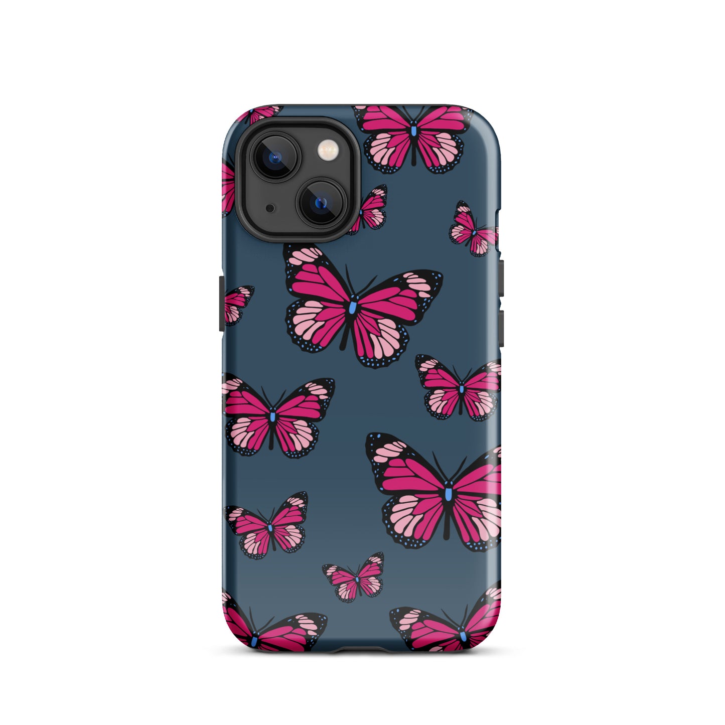 Butterflies Tough Case for iPhone® in Arapawa Blue