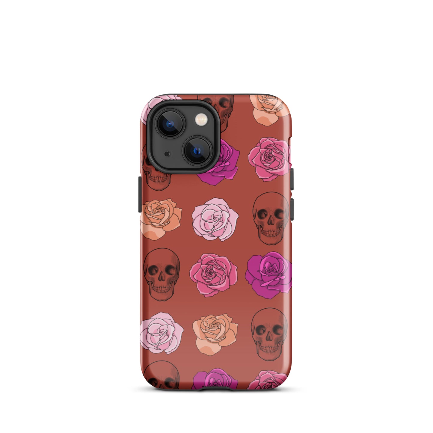 Skulls & Roses Tough Case for iPhone® in Rust