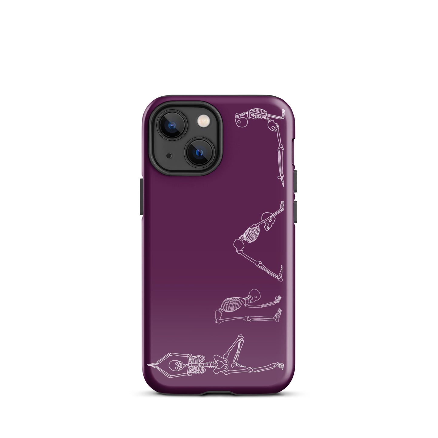 Yoga Skeletons Tough Case for iPhone® in Tyrian Purple