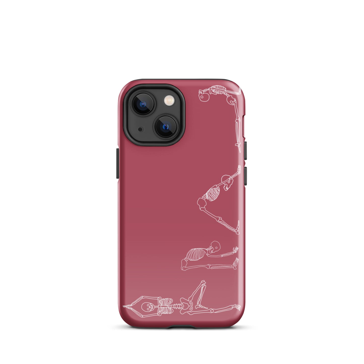 Yoga Skeletons Tough Case for iPhone® in Hippie Pink