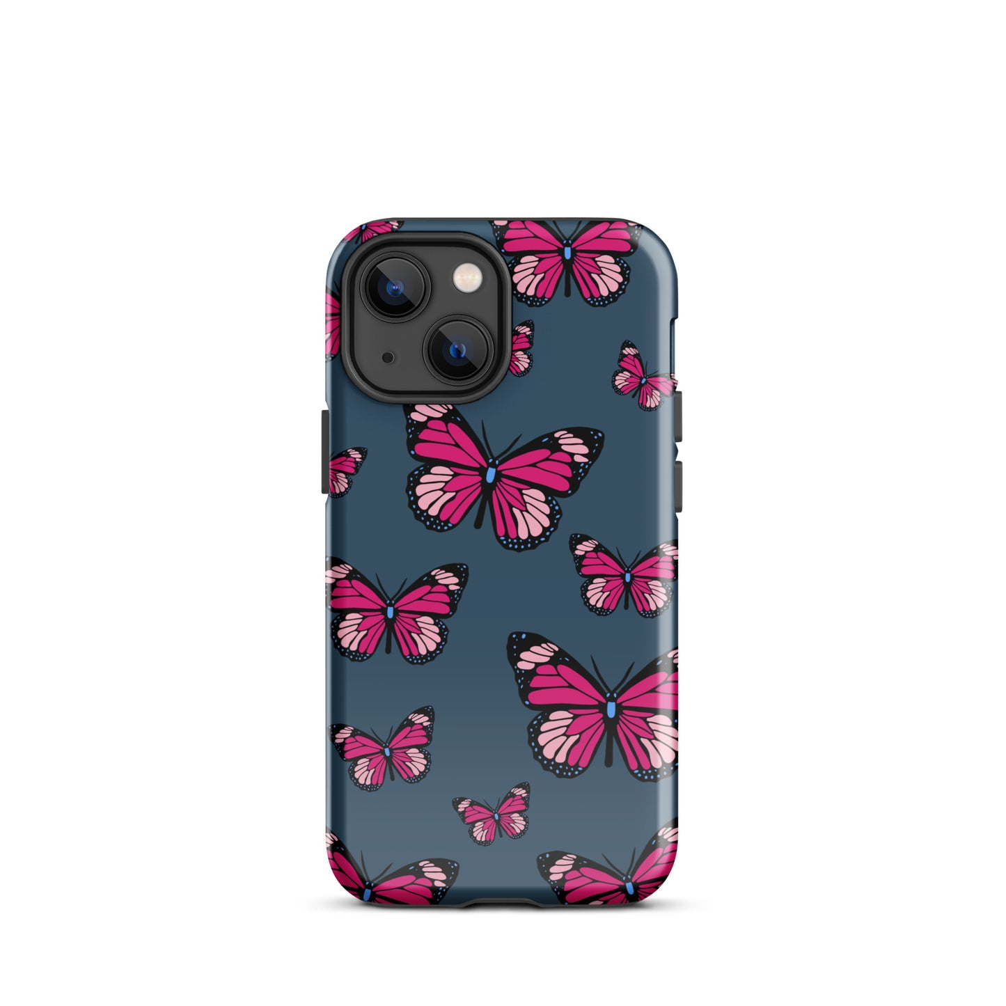 Butterflies Tough Case for iPhone® in Arapawa Blue