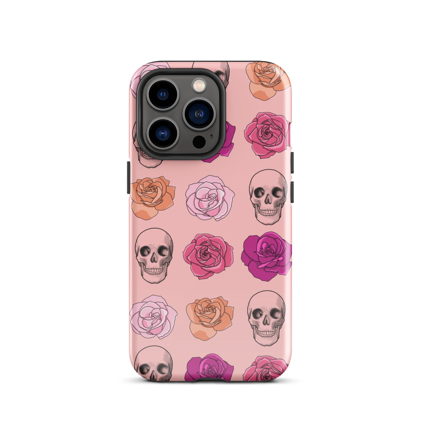 Skulls & Roses Tough Case for iPhone® in Pink