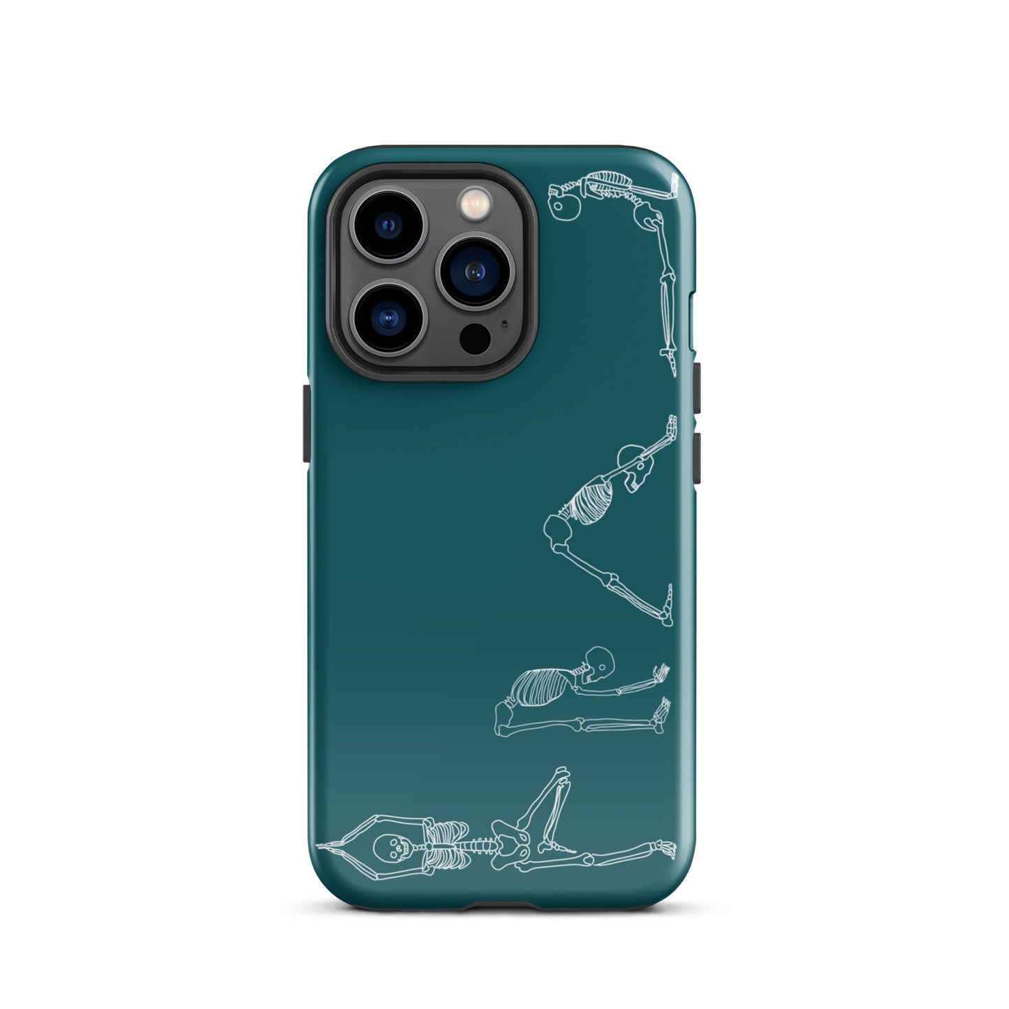 Yoga Skeletons Tough Case for iPhone® in Sherpa Blue