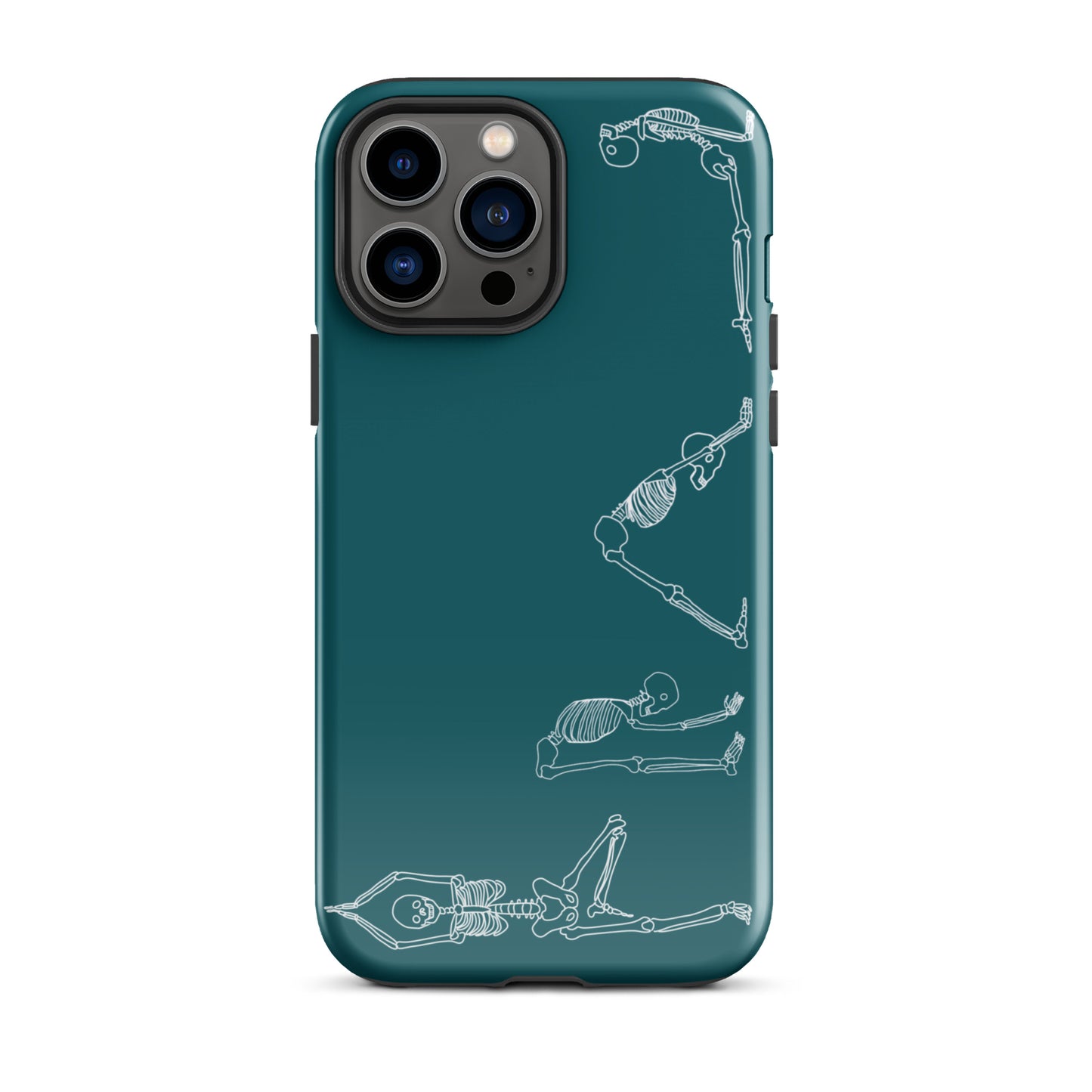 Yoga Skeletons Tough Case for iPhone® in Sherpa Blue