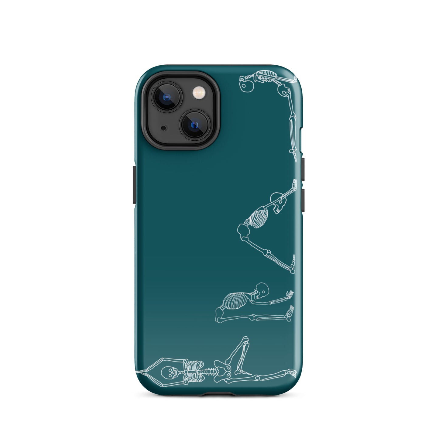 Yoga Skeletons Tough Case for iPhone® in Sherpa Blue