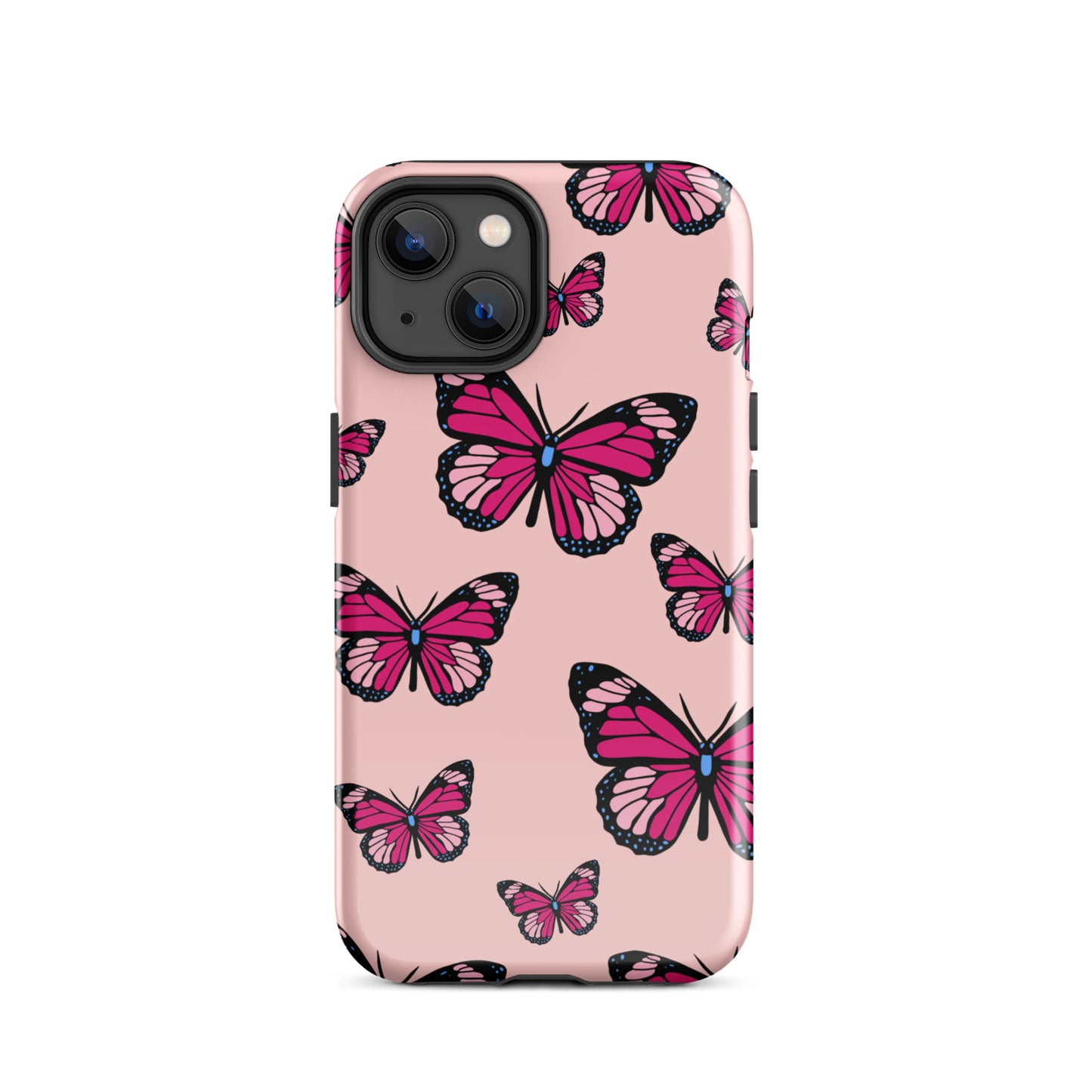 Butterflies Tough Case for iPhone® in Cosmos Pink