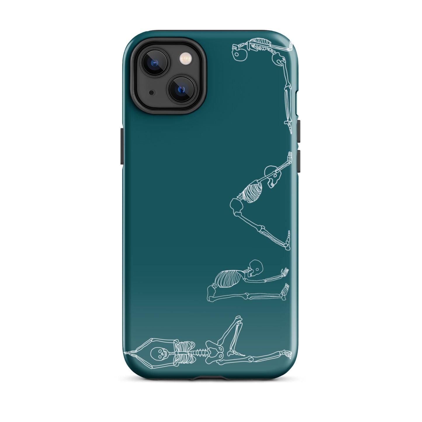 Yoga Skeletons Tough Case for iPhone® in Sherpa Blue