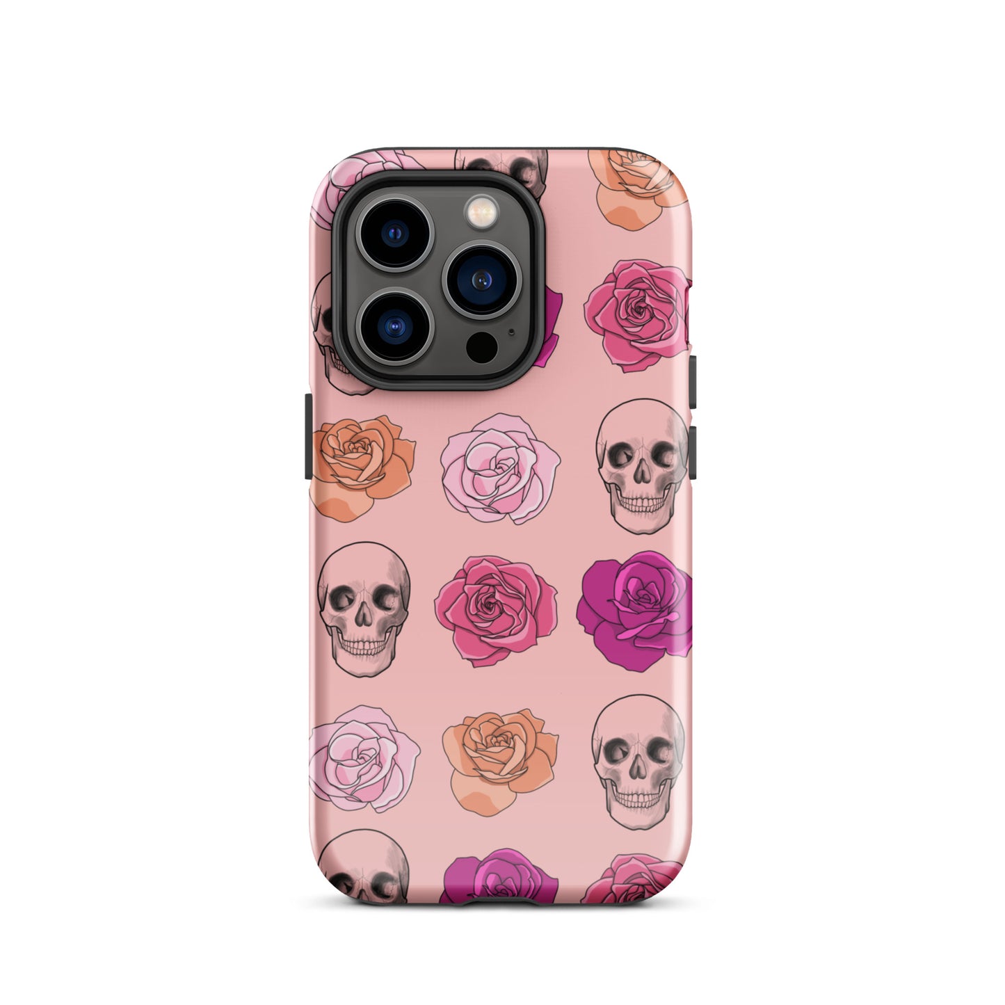 Skulls & Roses Tough Case for iPhone® in Pink