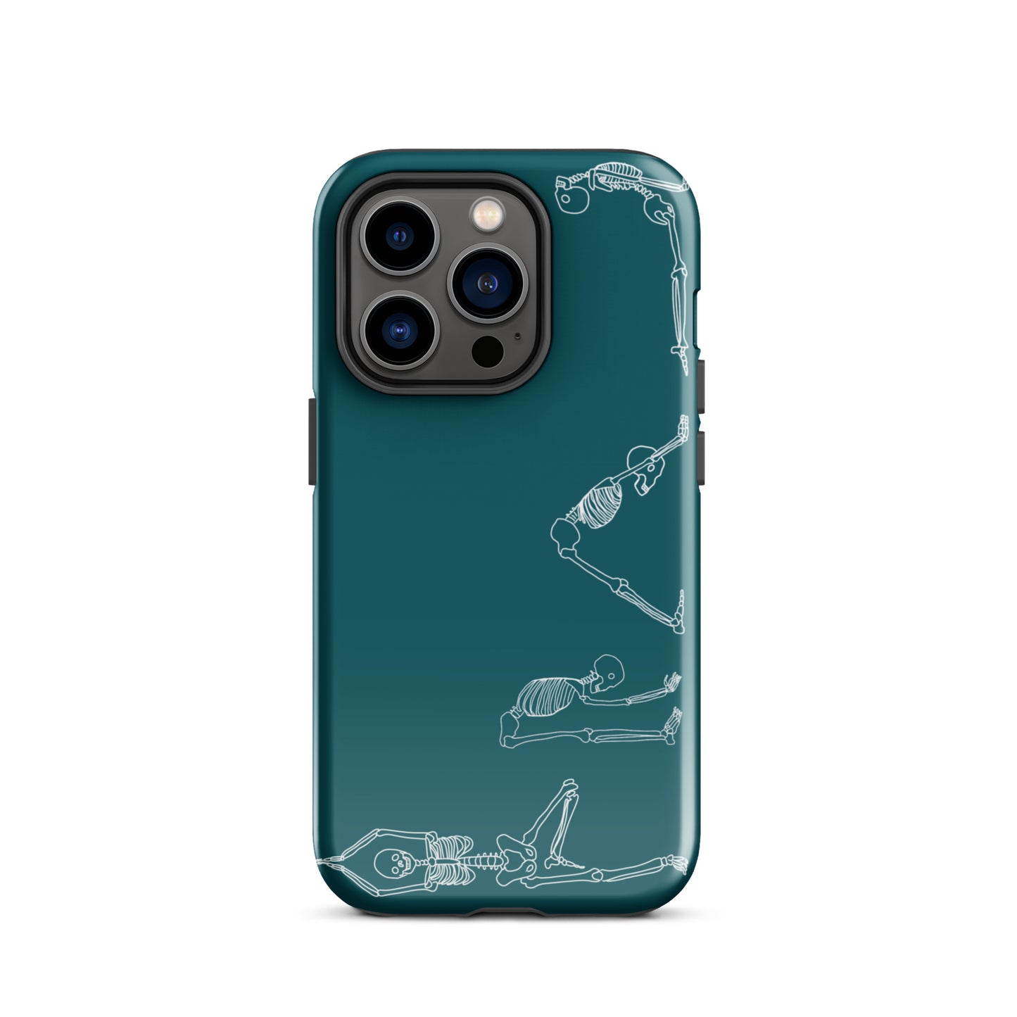 Yoga Skeletons Tough Case for iPhone® in Sherpa Blue