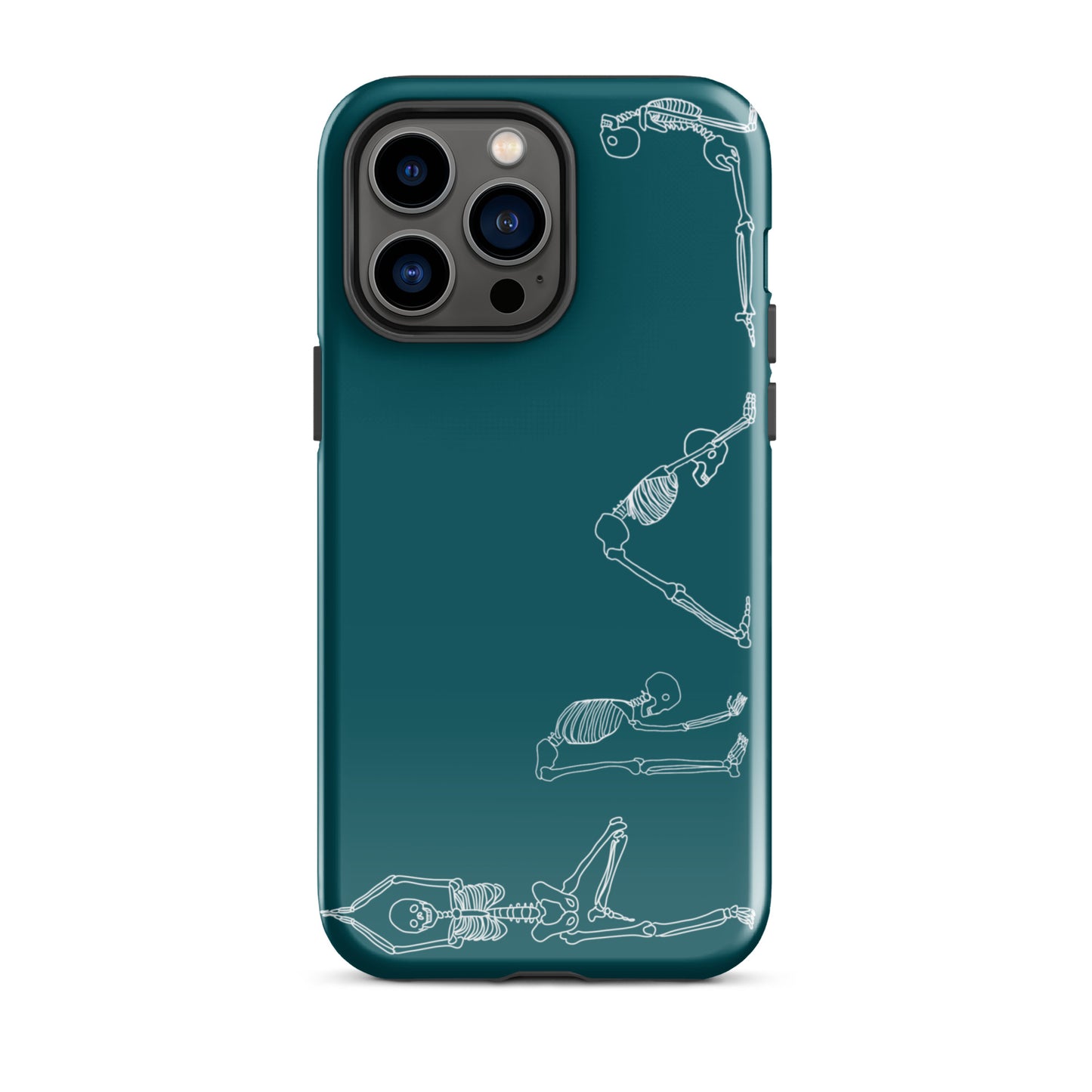 Yoga Skeletons Tough Case for iPhone® in Sherpa Blue