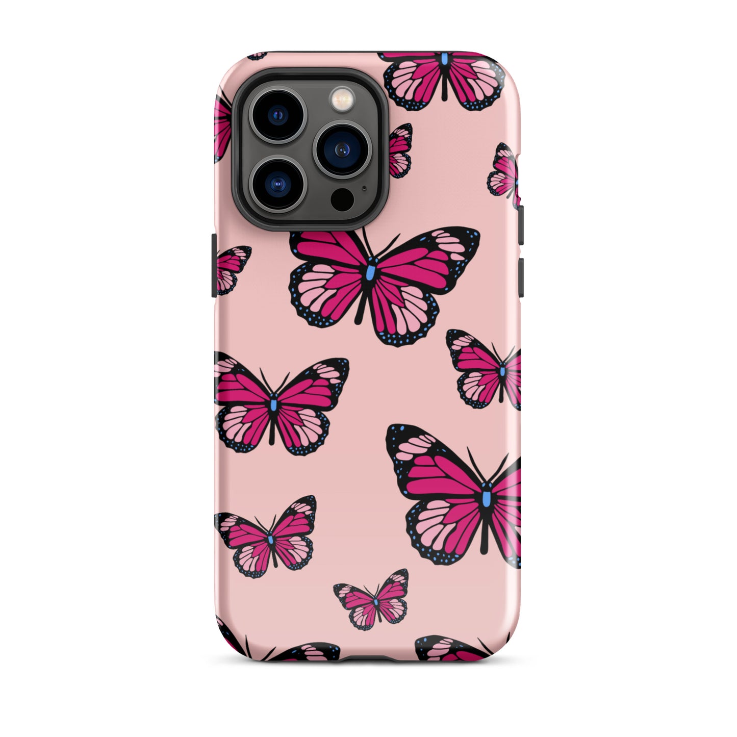 Butterflies Tough Case for iPhone® in Cosmos Pink