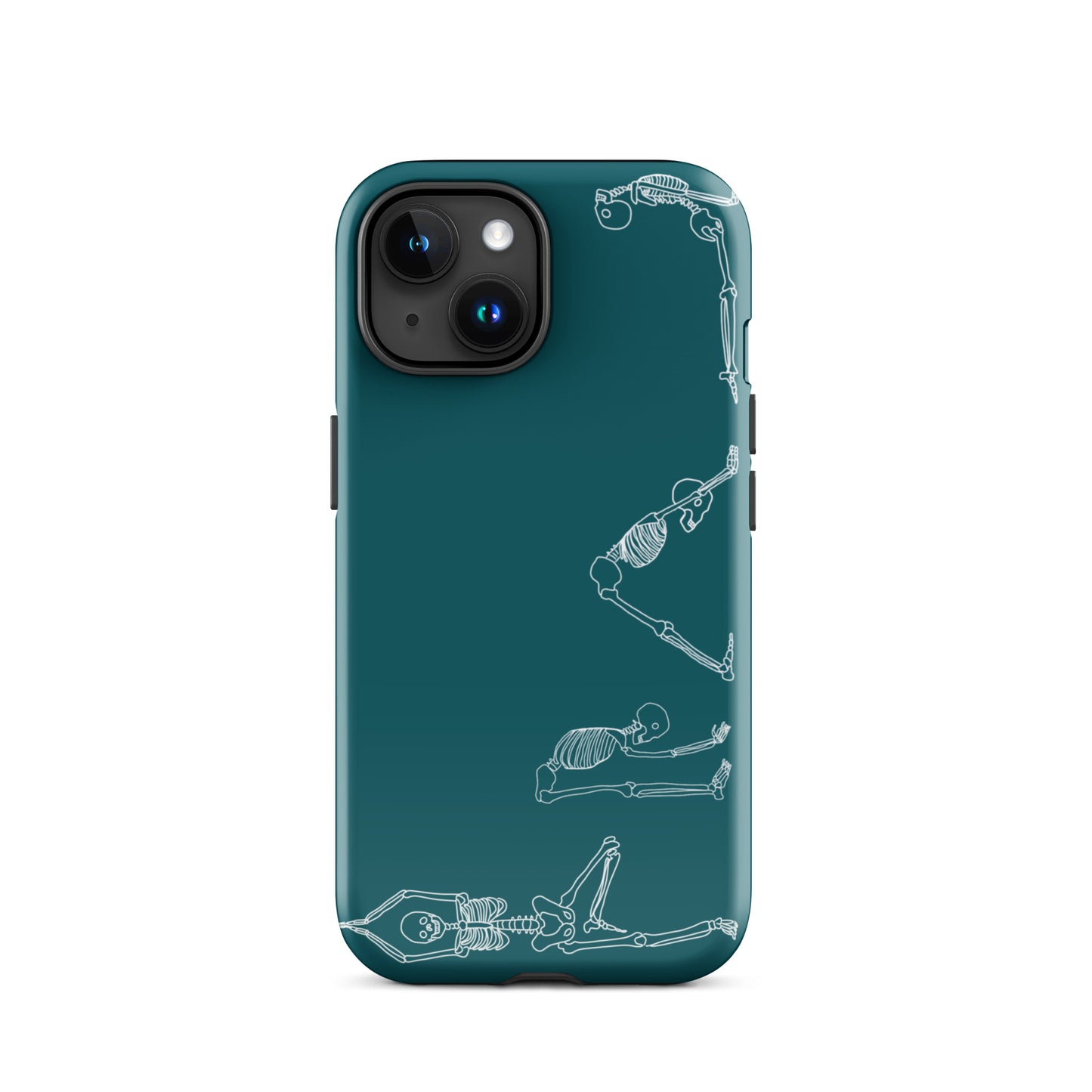 Yoga Skeletons Tough Case for iPhone® in Sherpa Blue