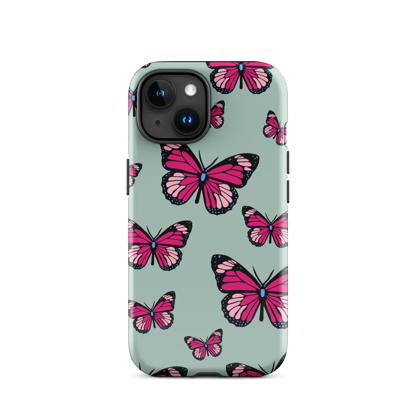 Butterflies Tough Case for iPhone® in Opal Green