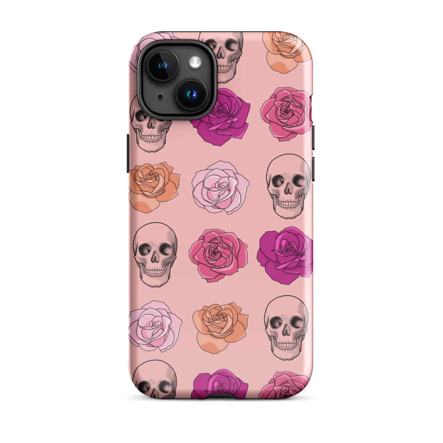 Skulls & Roses Tough Case for iPhone® in Pink