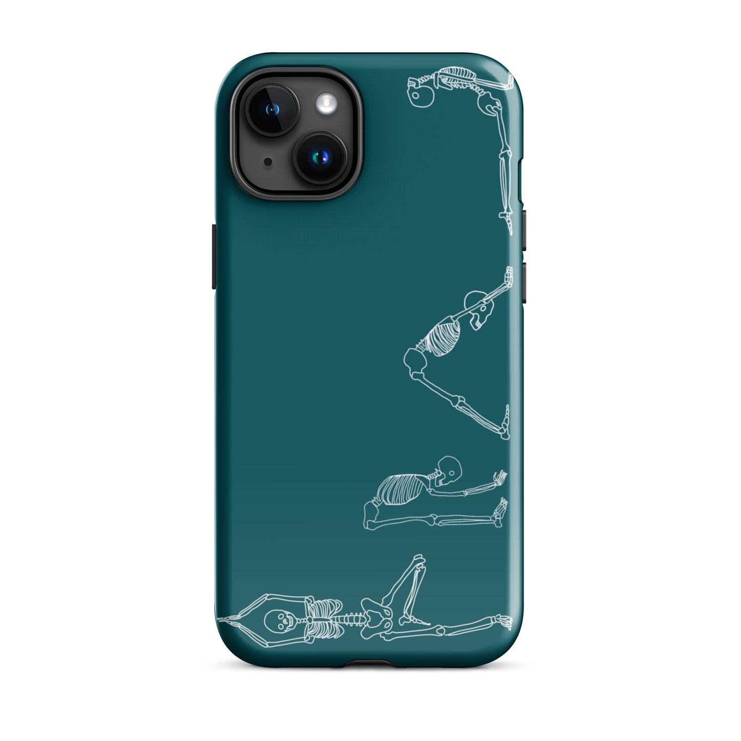 Yoga Skeletons Tough Case for iPhone® in Sherpa Blue