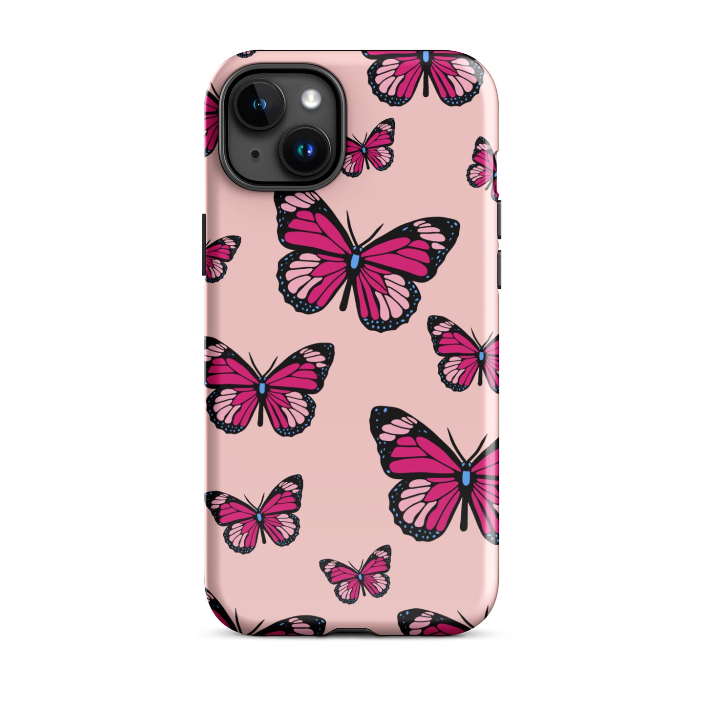 Butterflies Tough Case for iPhone® in Cosmos Pink