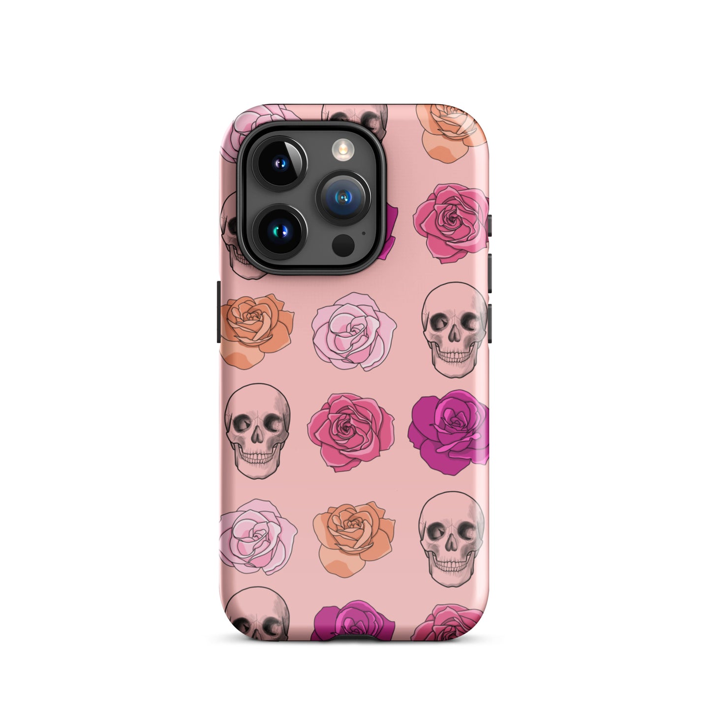 Skulls & Roses Tough Case for iPhone® in Pink