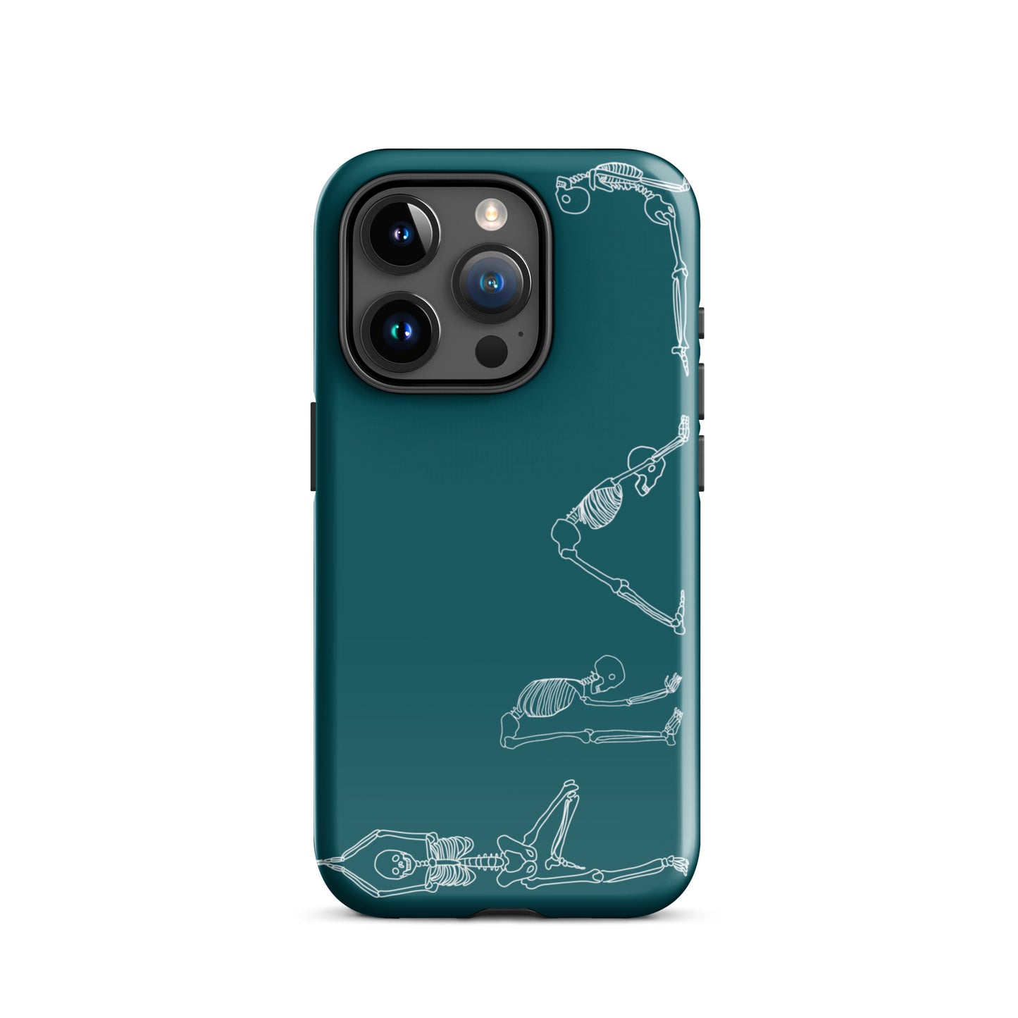 Yoga Skeletons Tough Case for iPhone® in Sherpa Blue