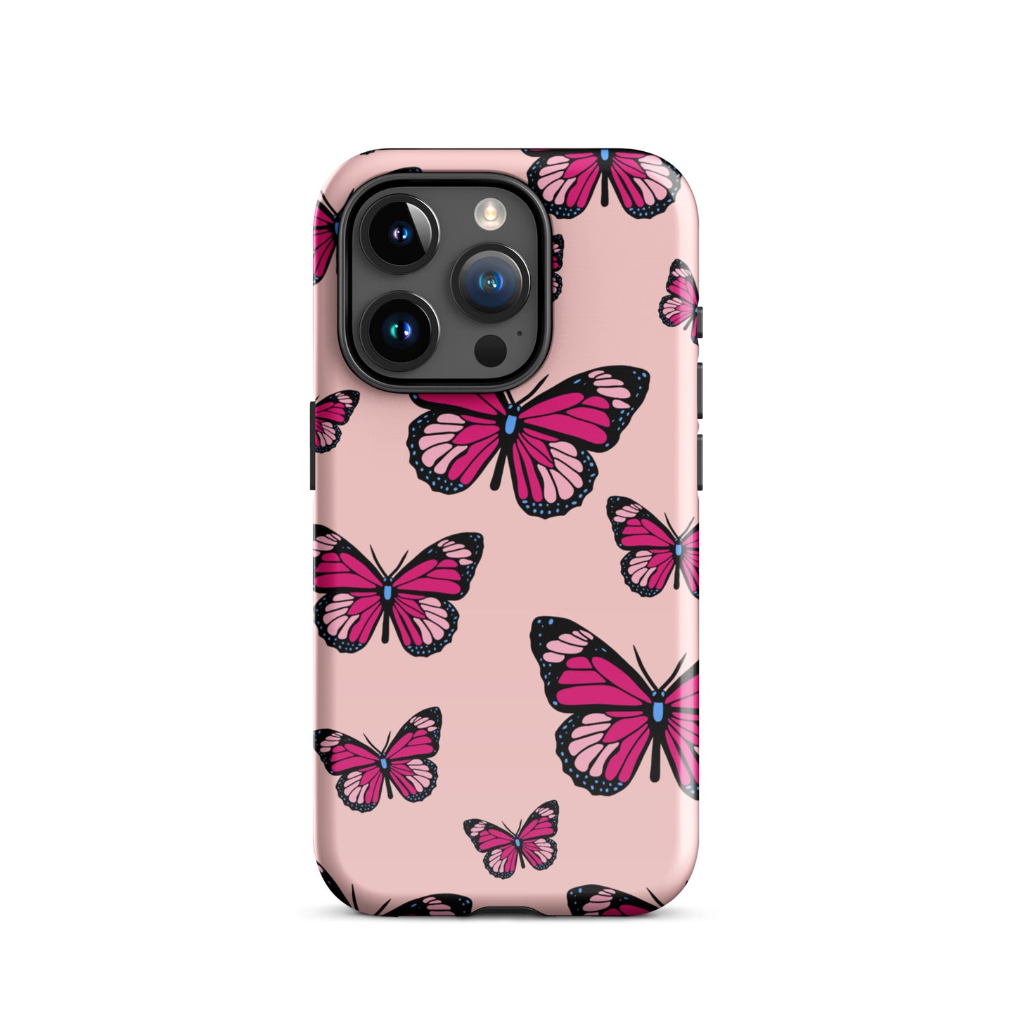 Butterflies Tough Case for iPhone® in Cosmos Pink